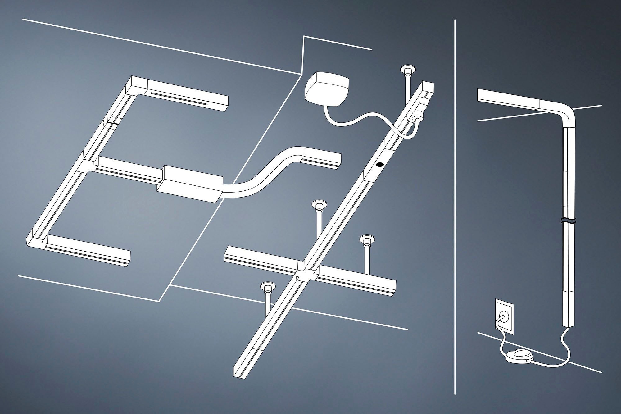 Paulmann Schienensystem-Leuchten »URail Spot Circle 1x5W 3000K 230V«, (1 tlg.), 3-Step-Dimmbar