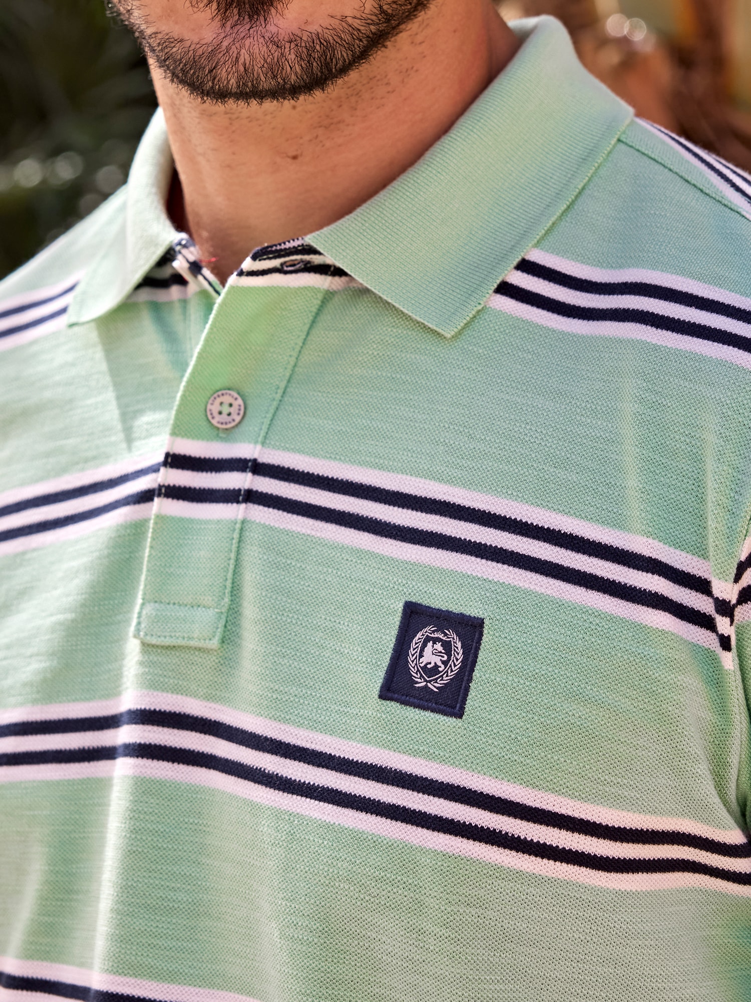 LERROS Poloshirt »Herren Poloshirt in Rugby-Optik«
