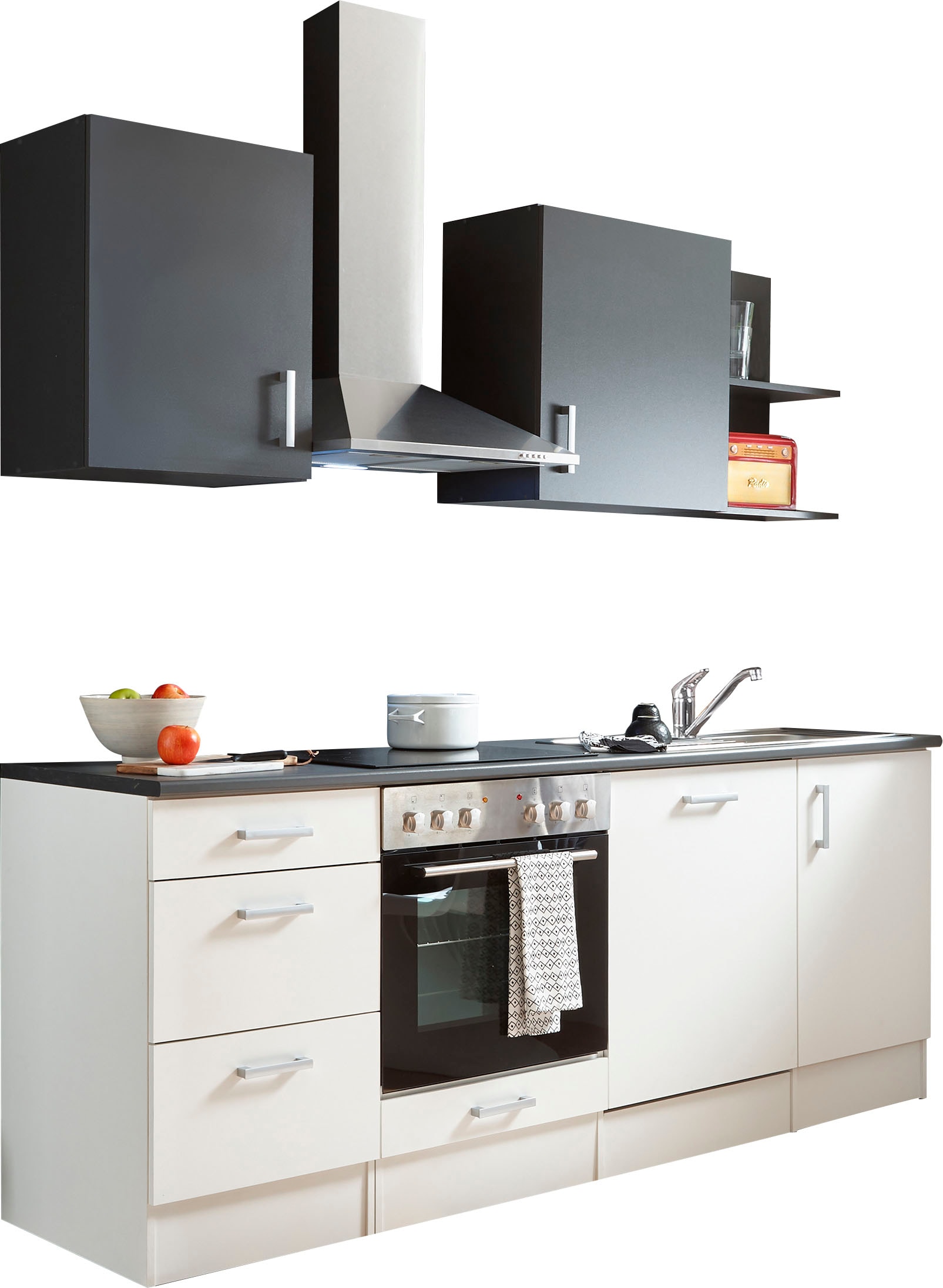 Küchenzeile »Corner«, ohne E-Geräte, Breite 220 cm