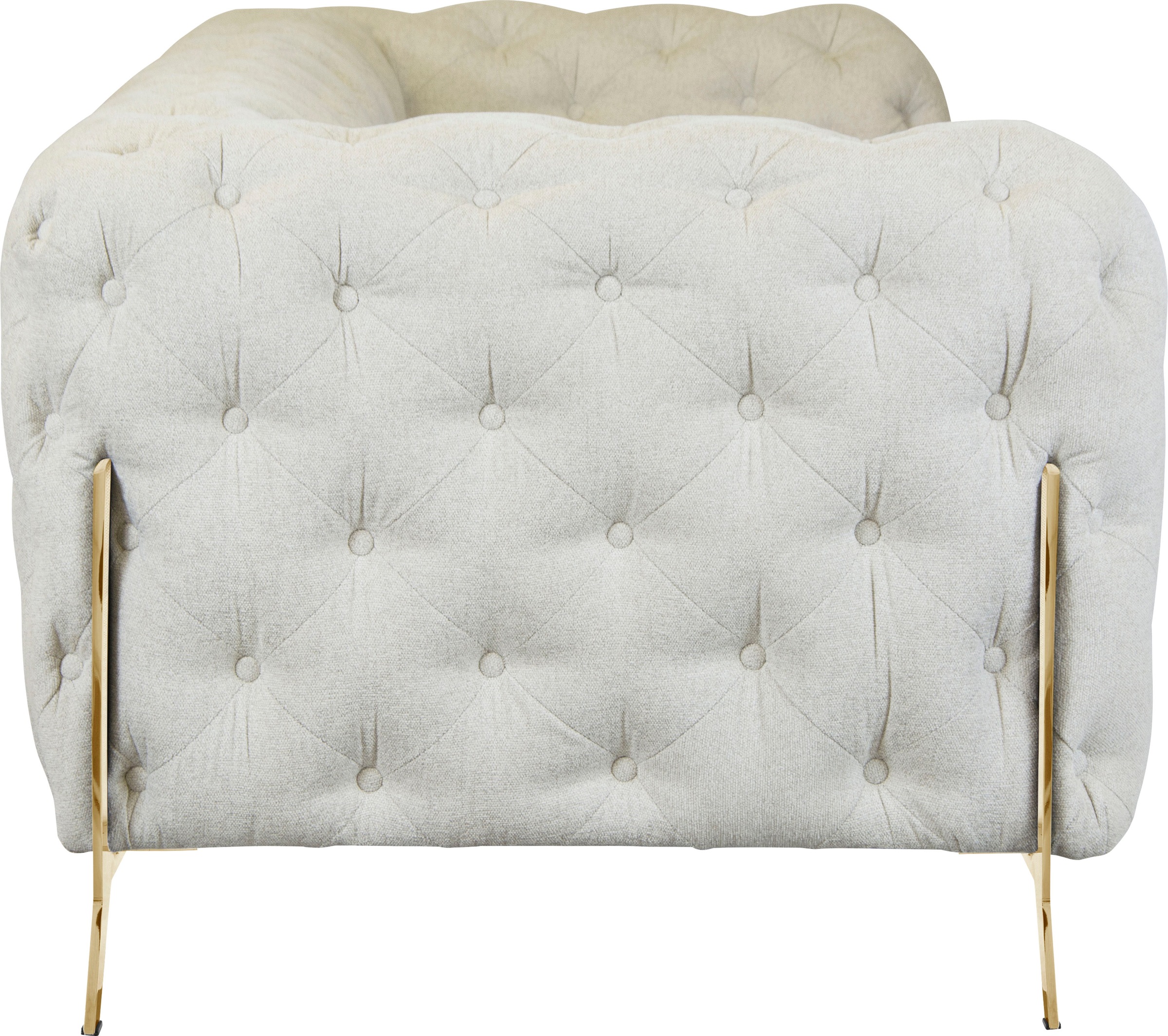 Leonique Chesterfield-Sofa »Amaury«, aufwändige Knopfheftung, moderne Chesterfield Optik, Fußfarbe wählbar