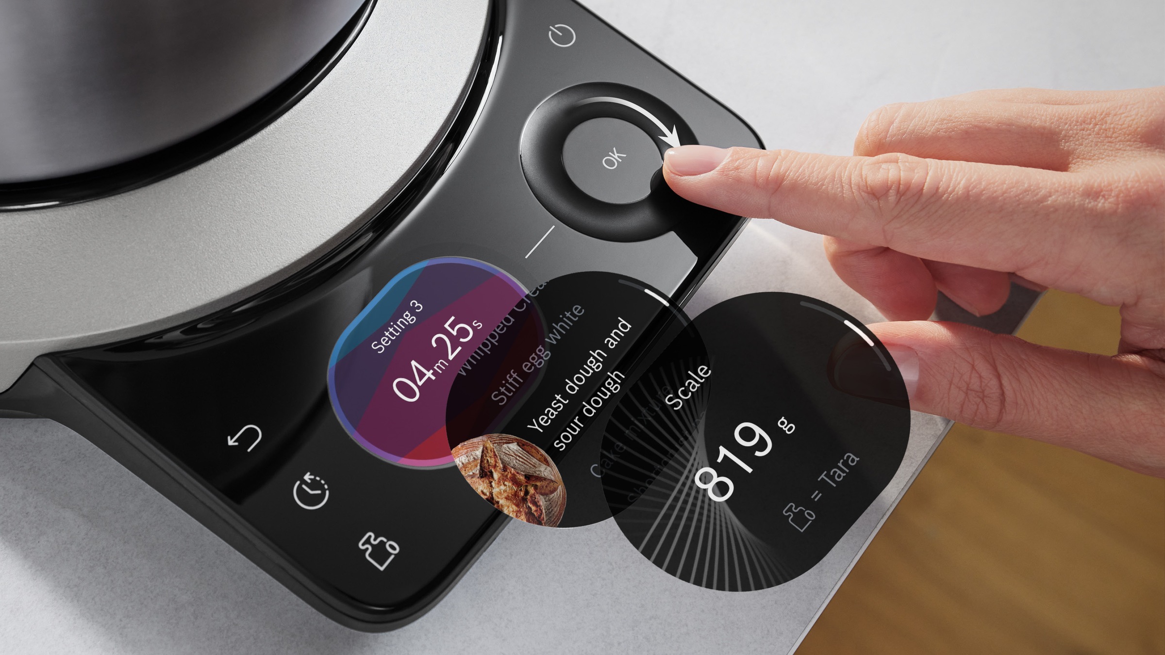 BOSCH Küchenmaschine »Serie 8, MUMS8ZS22, XL 6 L Edelstahlschüssel, Waage« ToGo Mix-/ Trinkbecher, Timer, Vollmetallgehäuse, Durchlaufschnitzler