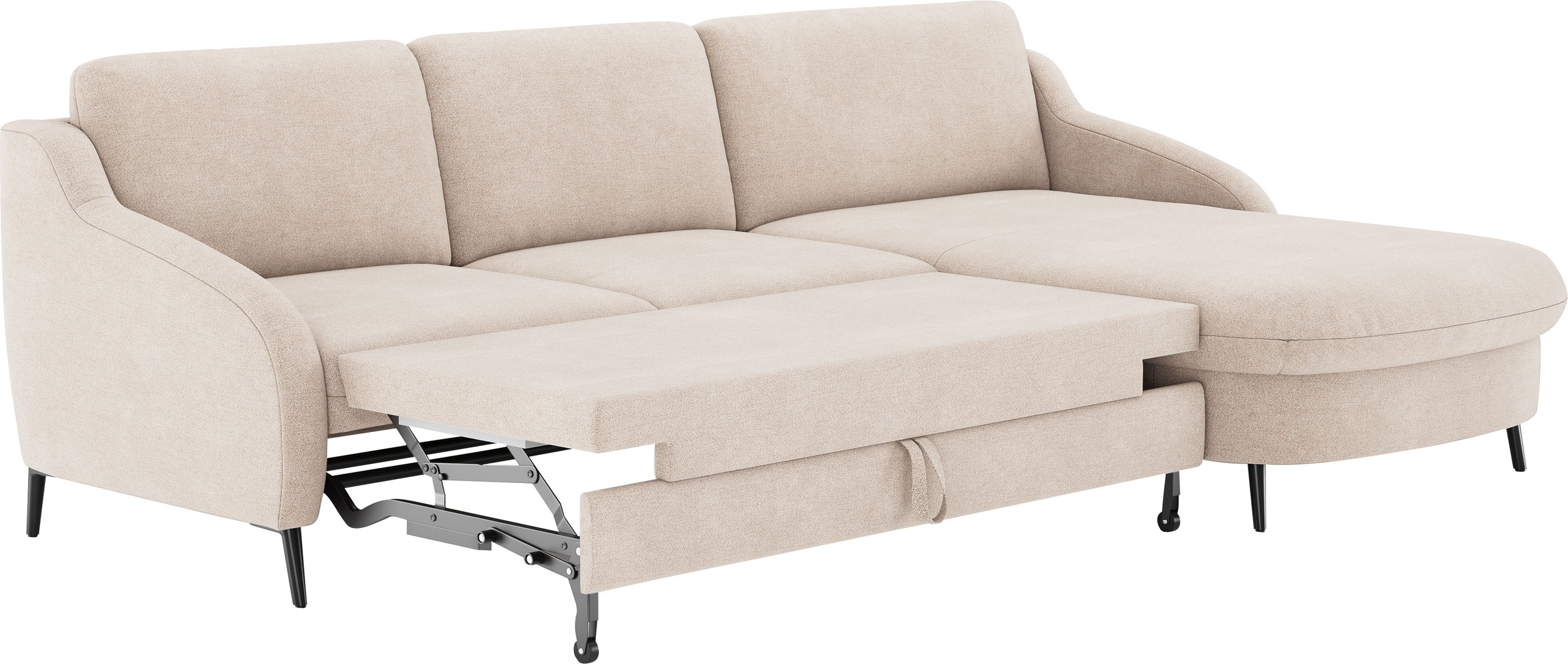 sit&more Ecksofa »Soul L-Form«, wahlweise mit Bettfunktion und Bettkasten oder Schubkasten