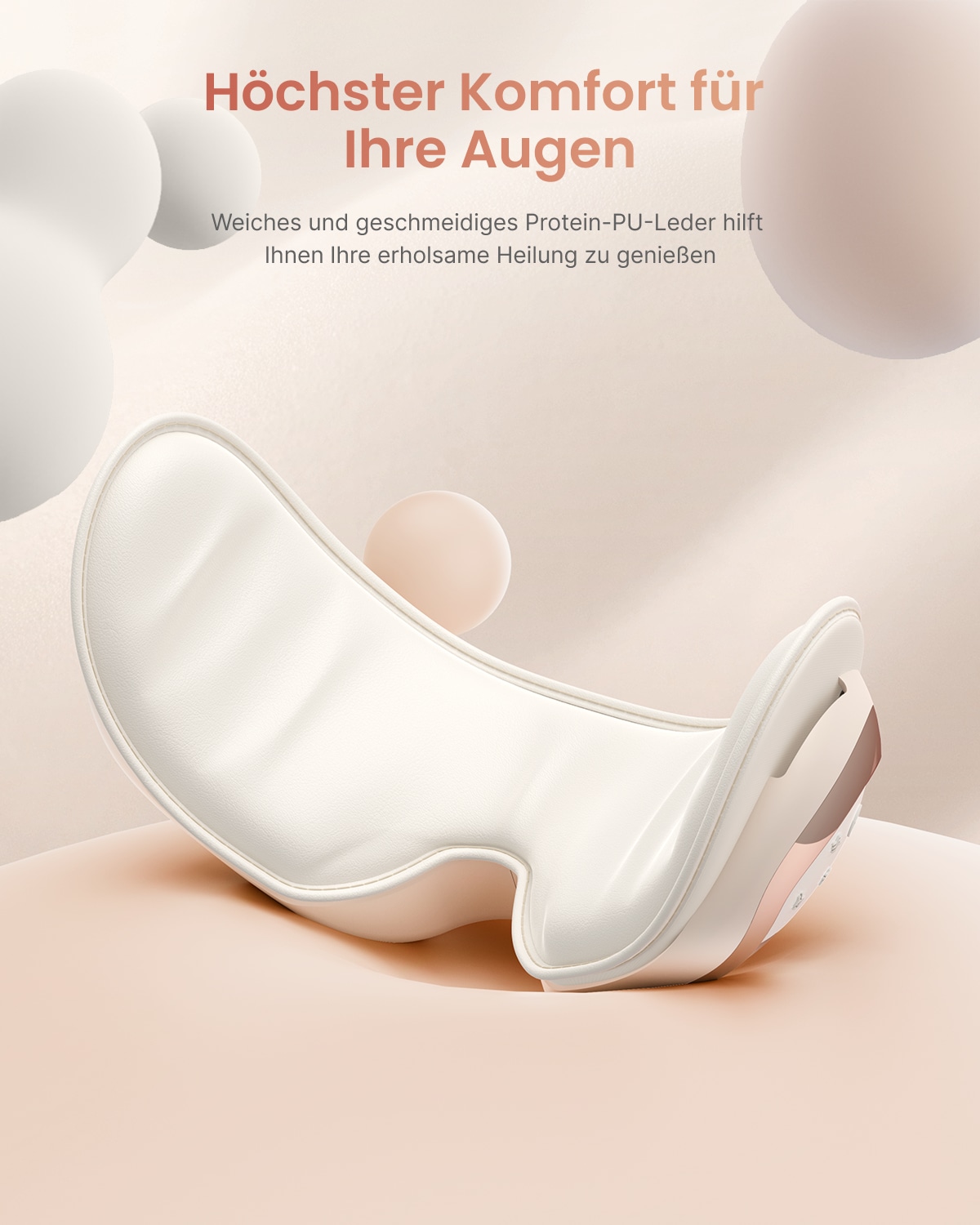Renpho Gesichtsmassagegerät »Renpho Eyeris 3 Eye massager G010V«, Sprachgesteuertes Pflegeerlebnis mit Wärme, Kühlung und Akupressur