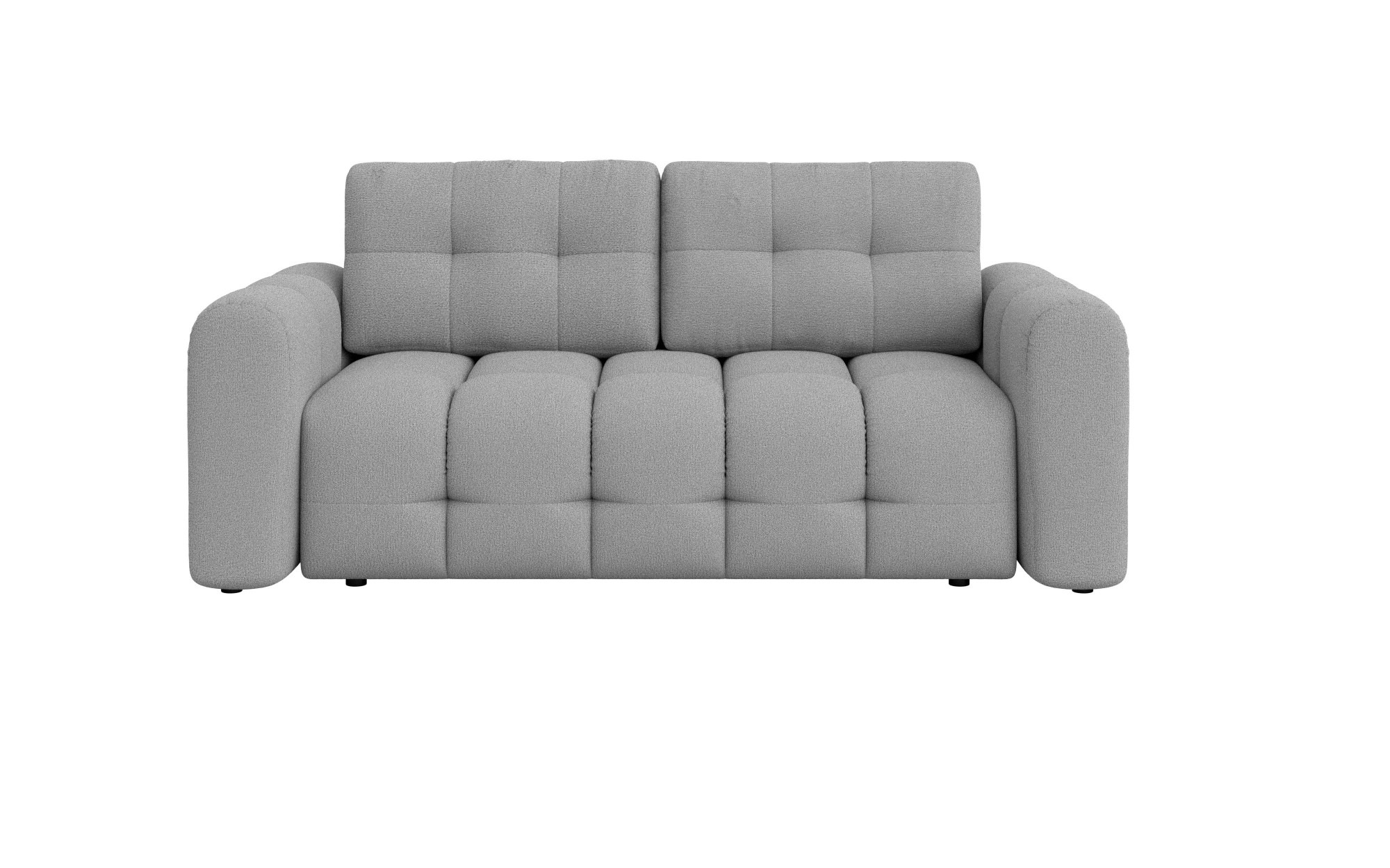 OTTO home 2-Sitzer »Manilla, trendige Steppung, 2 Rückenkissen, B/T/H 195/107/91 cm« mit Wellenunterfederung, in verschiedenen Materialien und Farben