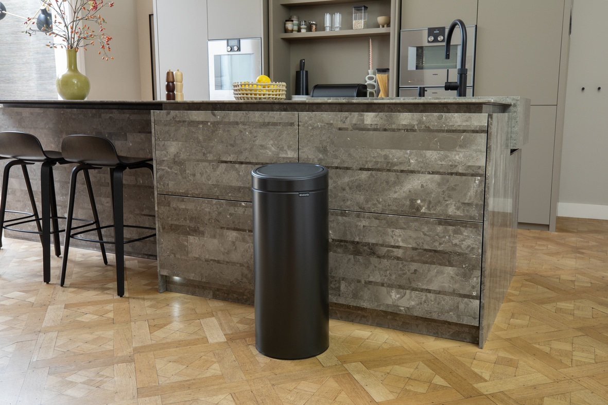 Brabantia Mülleimer »Touch Bin New, 30L«, Soft-Touch-Öffnungssystem