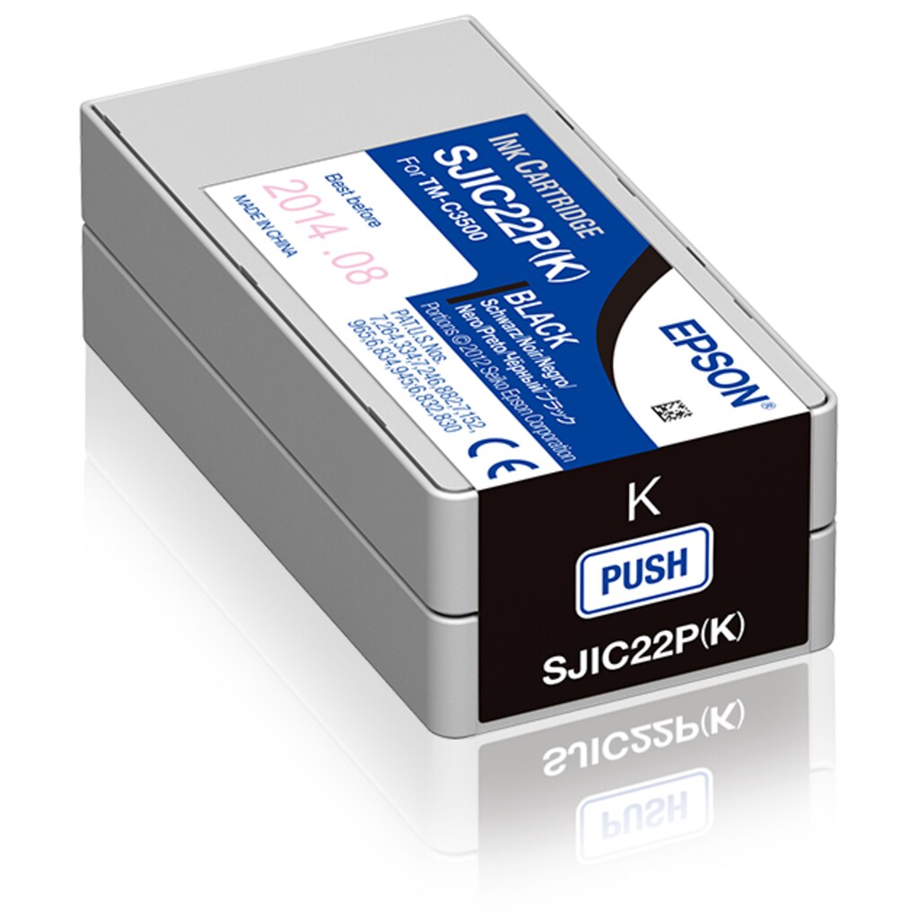 Epson Tintenpatrone »Epson SJIC22P(K): Ink cartridge for ColorWorks C3500 (Black)«