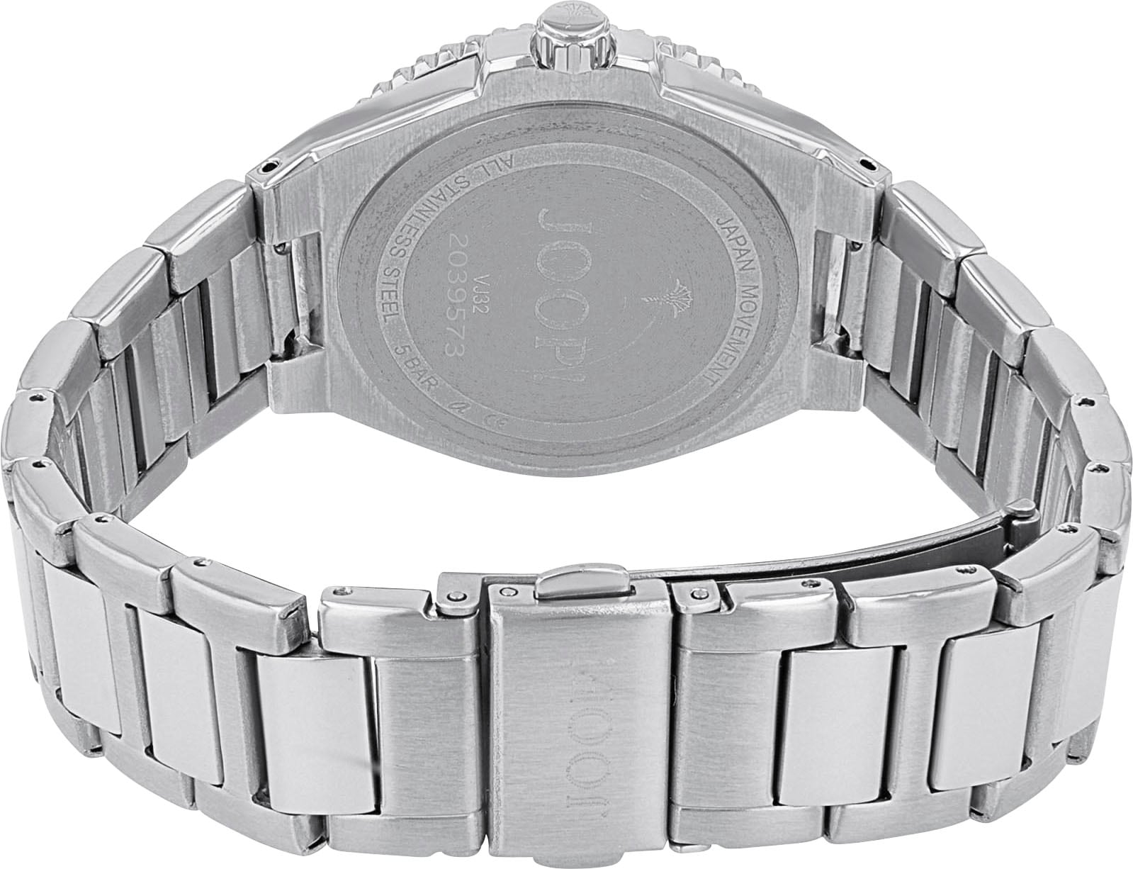 JOOP! Quarzuhr, Armbanduhr, Damenuhr, Edelstahlarmband, analog, Datum