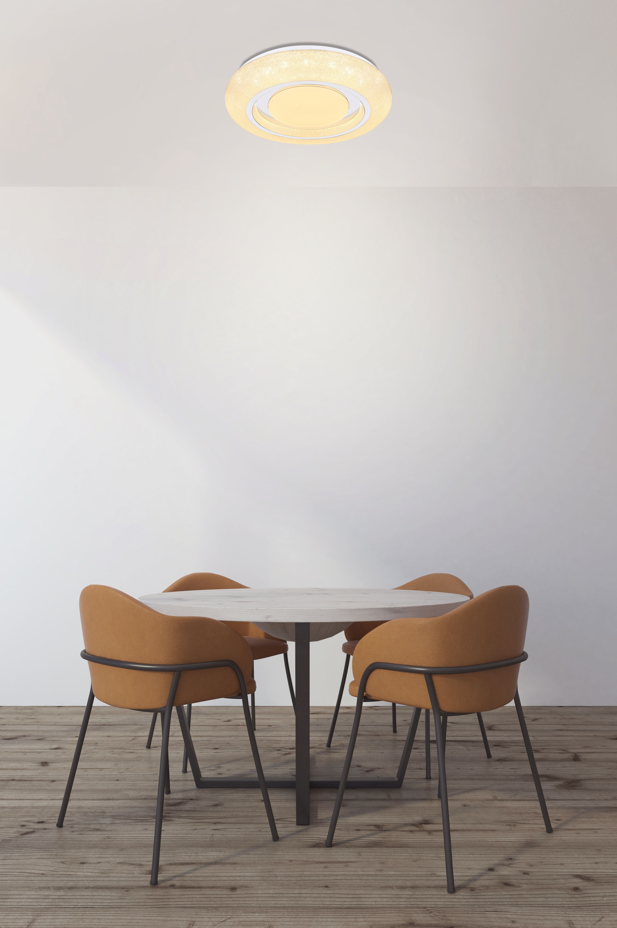 GLOBO LIGHTING LED Deckenleuchte »RADA«, Leuchtmittel LED-Modul | LED fest integriert, Deckenlampe/rund/Wohnzimmer/Schlafzimmer/sparkle