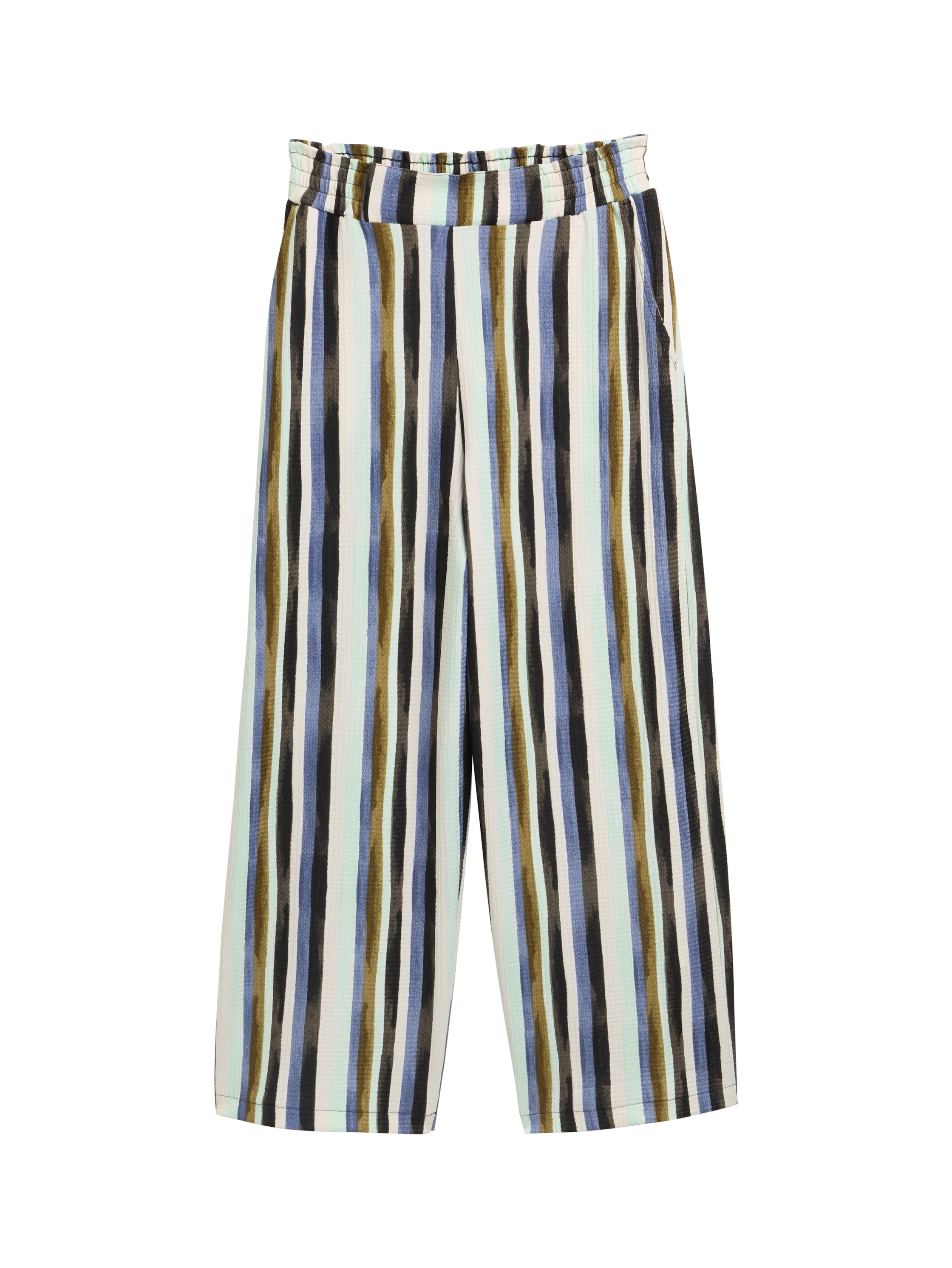 TOM TAILOR Denim Stoffhose, Sommerhose mit elastischem Bund