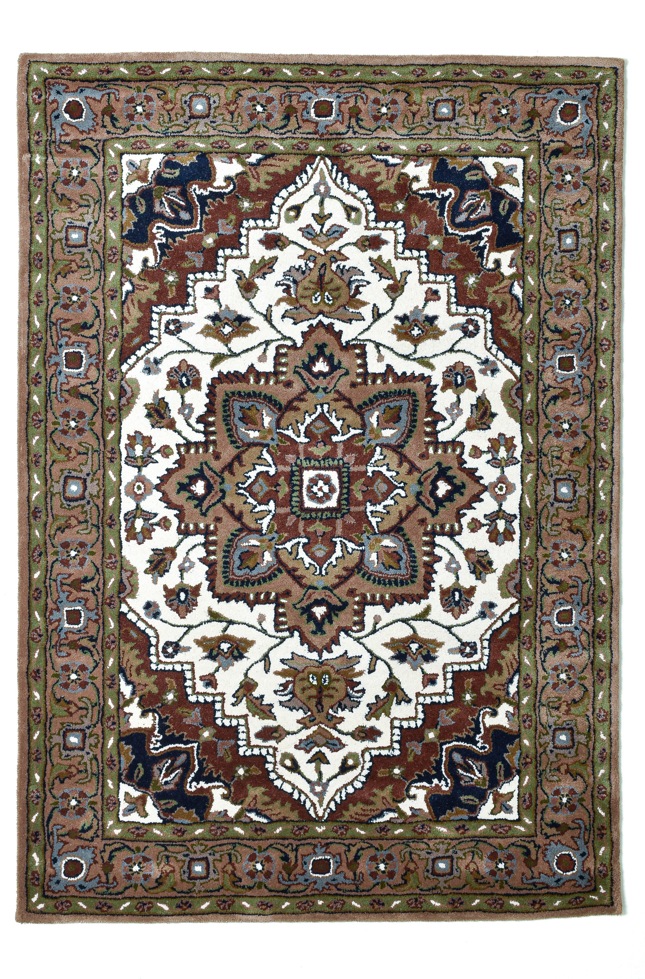 my home Wollteppich »Aman«, rechteckig, 14 mm Höhe, reine Wolle, Orient-Opt günstig online kaufen