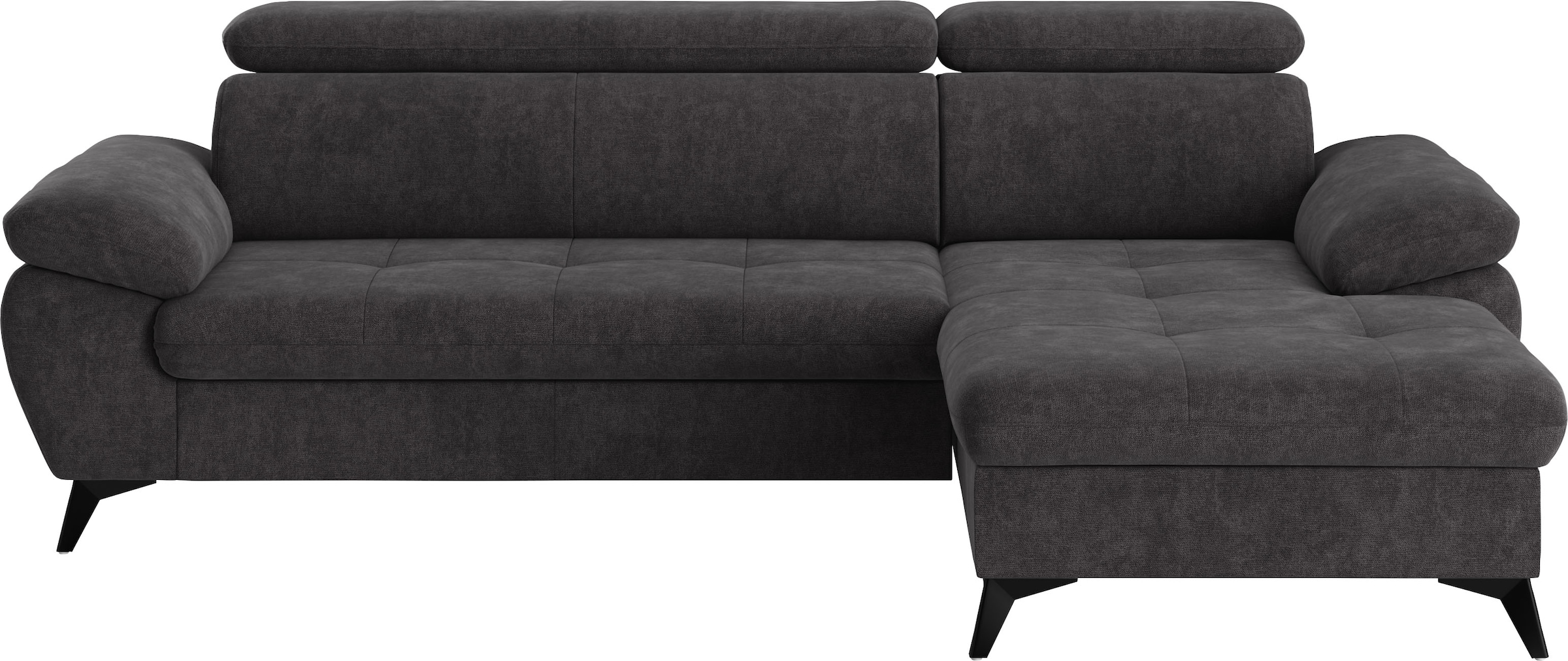 COTTA Ecksofa »Hudson L-Form«, mit Kopfteilverstellung, wahlweise mit Bettfunktion & Bettkasten