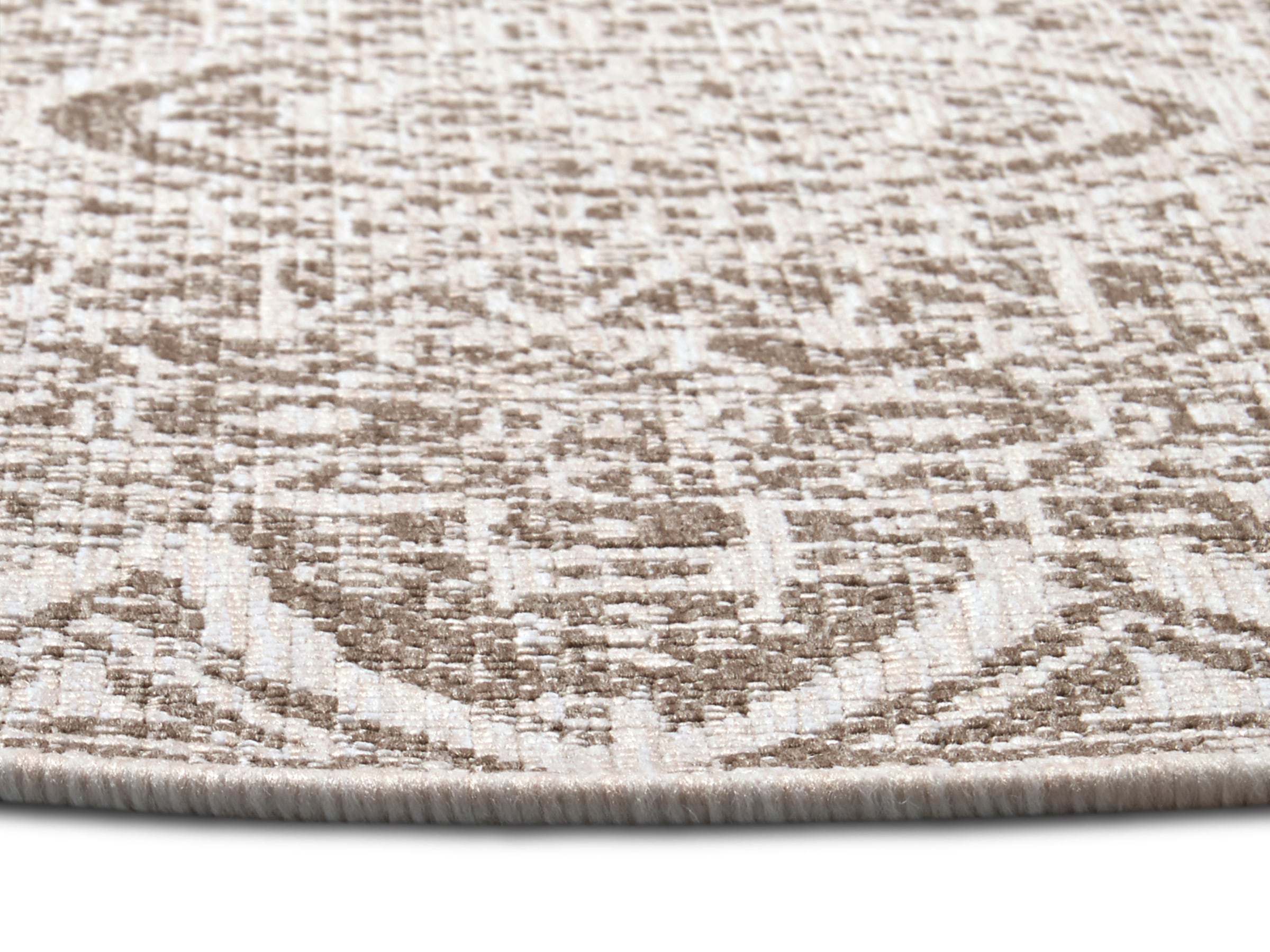 freundin Home Collection Teppich »Lilja Wendeteppich«, rund, 5 mm Höhe, In-& Outdoor, beidseitig, Wetterfest, Balkon, Garten, Wohnzimmer
