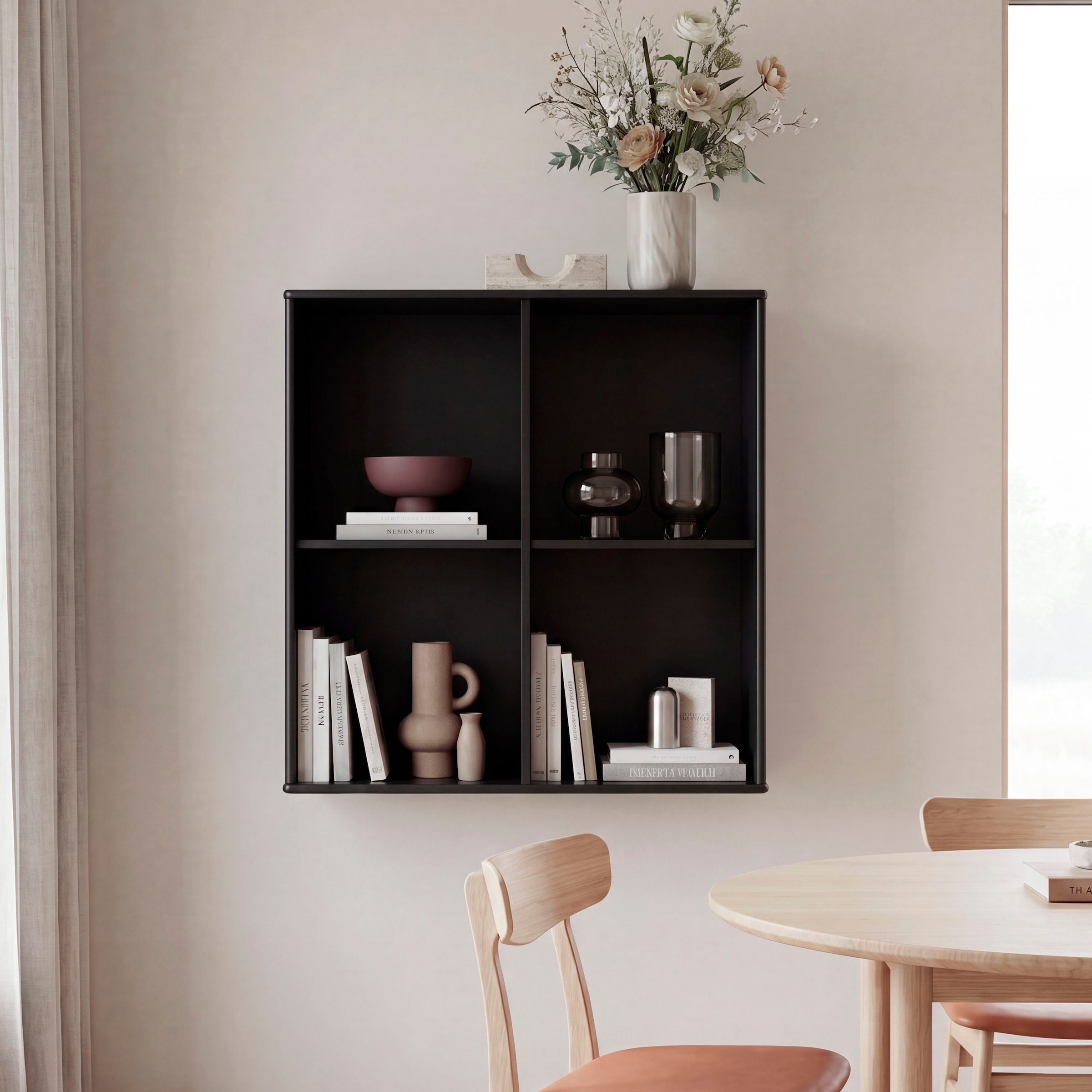 Hammel Furniture Bücherregal »Mistral KUBUS Wandregal – hochwertig & flexibel, langlebig« 1 Stk. tlg. Modernes Designregal – stehend oder hängend – T:32,5 cm