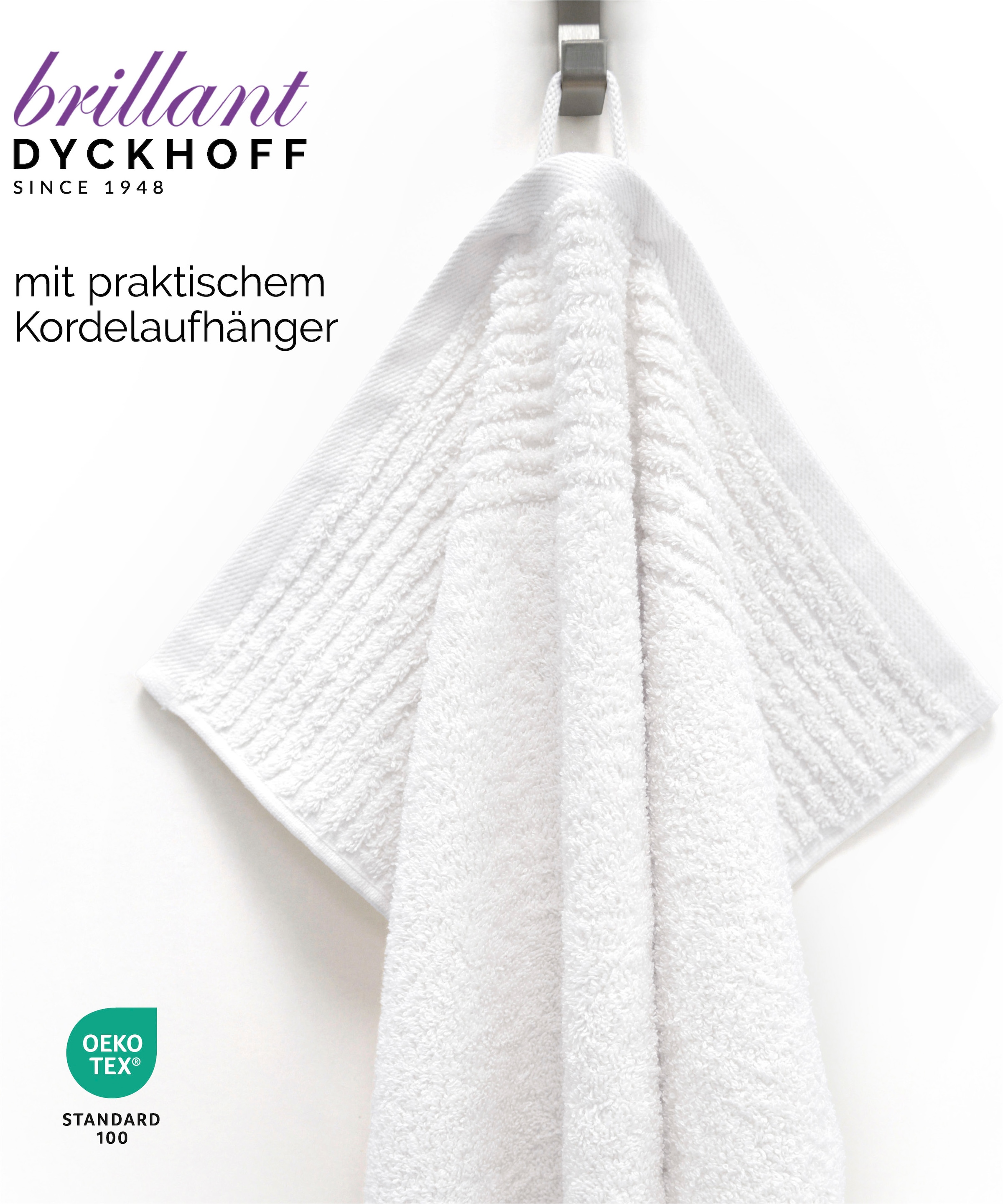 Dyckhoff Handtücher »Brillant« feine Streifenbordüre