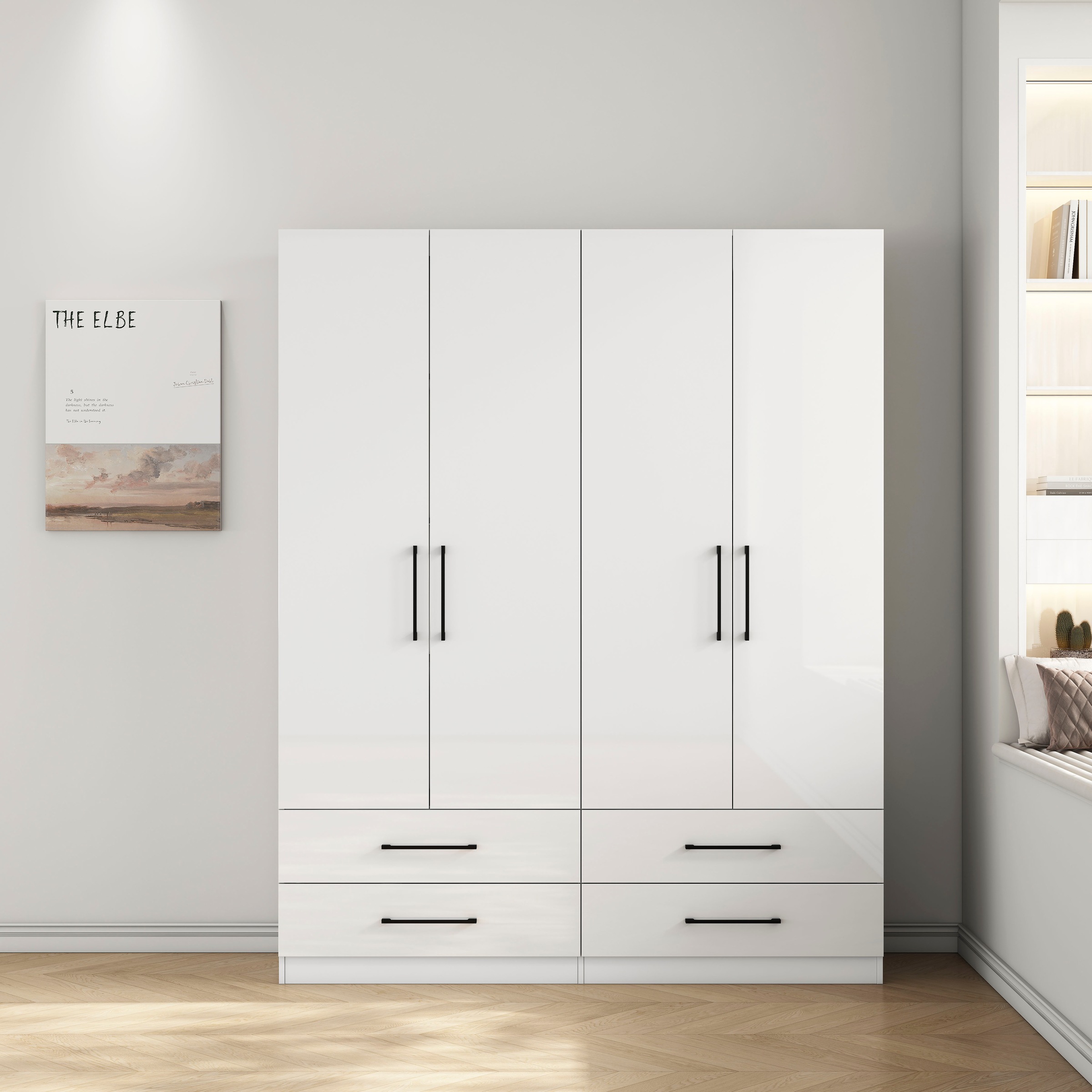 OTTO home Kleiderschrank »Sylt Schlafzimmerschrank Bestseller mit hochglänz günstig online kaufen