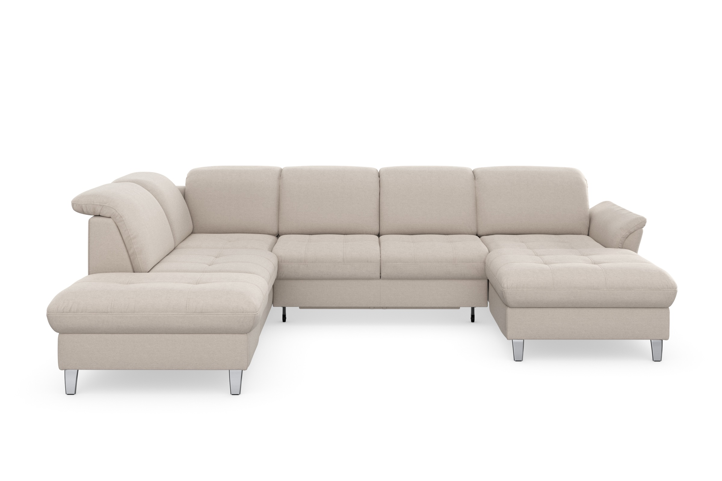 sit&more Wohnlandschaft »Maggiore U-Form«, wahlweise mit Kopfteilverstellung, Bettfunktion und Stauraum