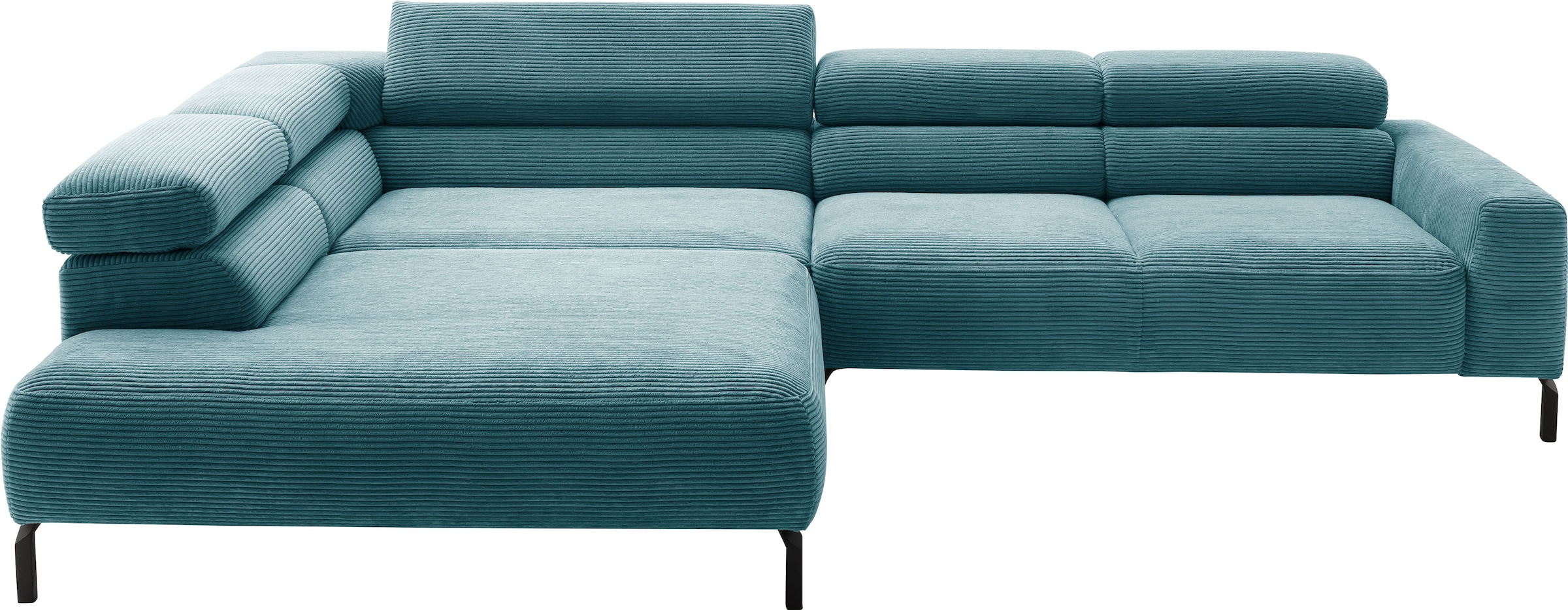 Places of Style Ecksofa »Antonelli, L-Form, inkl. Kopfteilverstellung, Brei günstig online kaufen