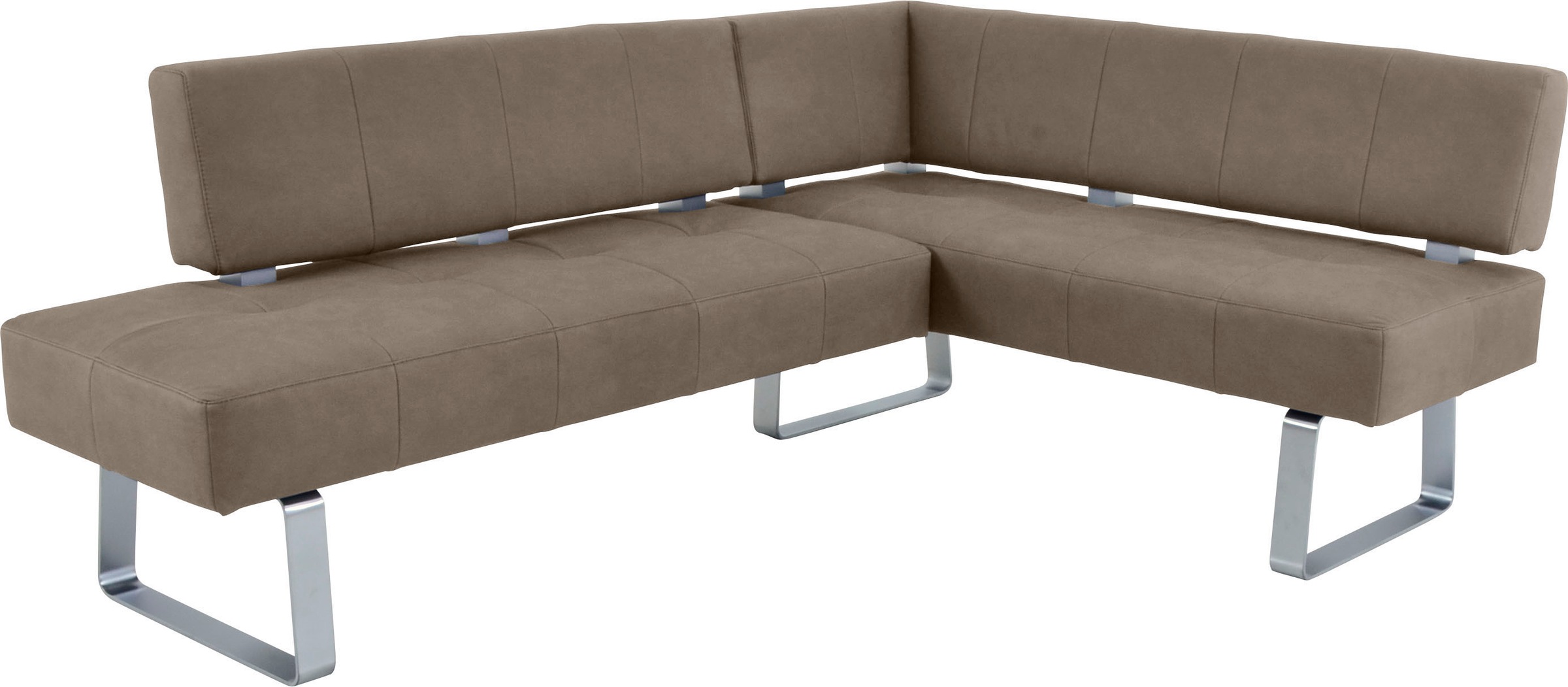 K+W Komfort & Wohnen Eckbankgruppe »Spider II«, (Set, 4 tlg.), langer Schenkel 195cm, 2 Freischwinger, Auszugstisch in Breite 120 cm