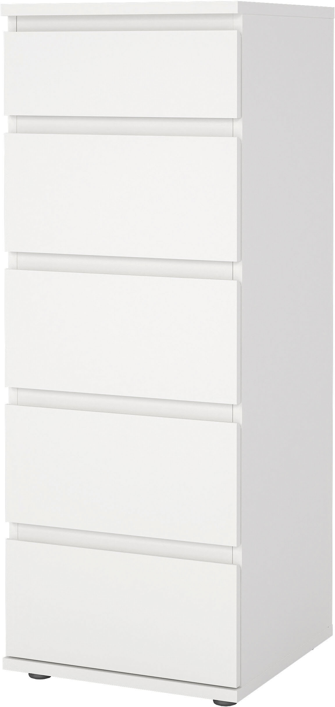 INOSIGN Kommode »Nova, Aufbewahrung mit 5 Schubladen, folienbeschichtet, grifflos«, Minimalistisch in Weiß oder Eichenoptik, skandinavisches Design