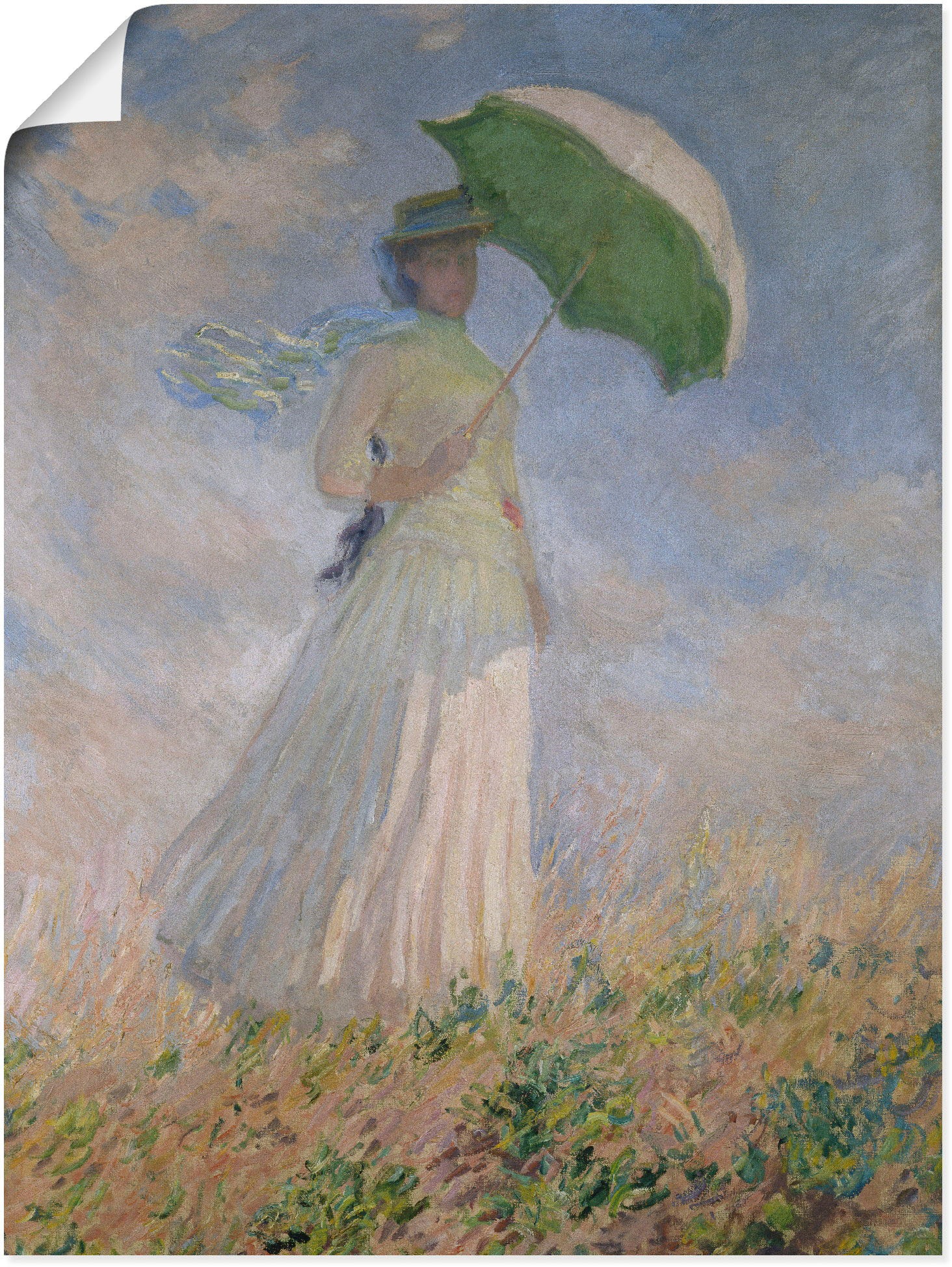 Artland Kunstdruck »Frau mit Sonnenschirm, Susanne Hoschedé«, Frau, (1 St.) günstig online kaufen