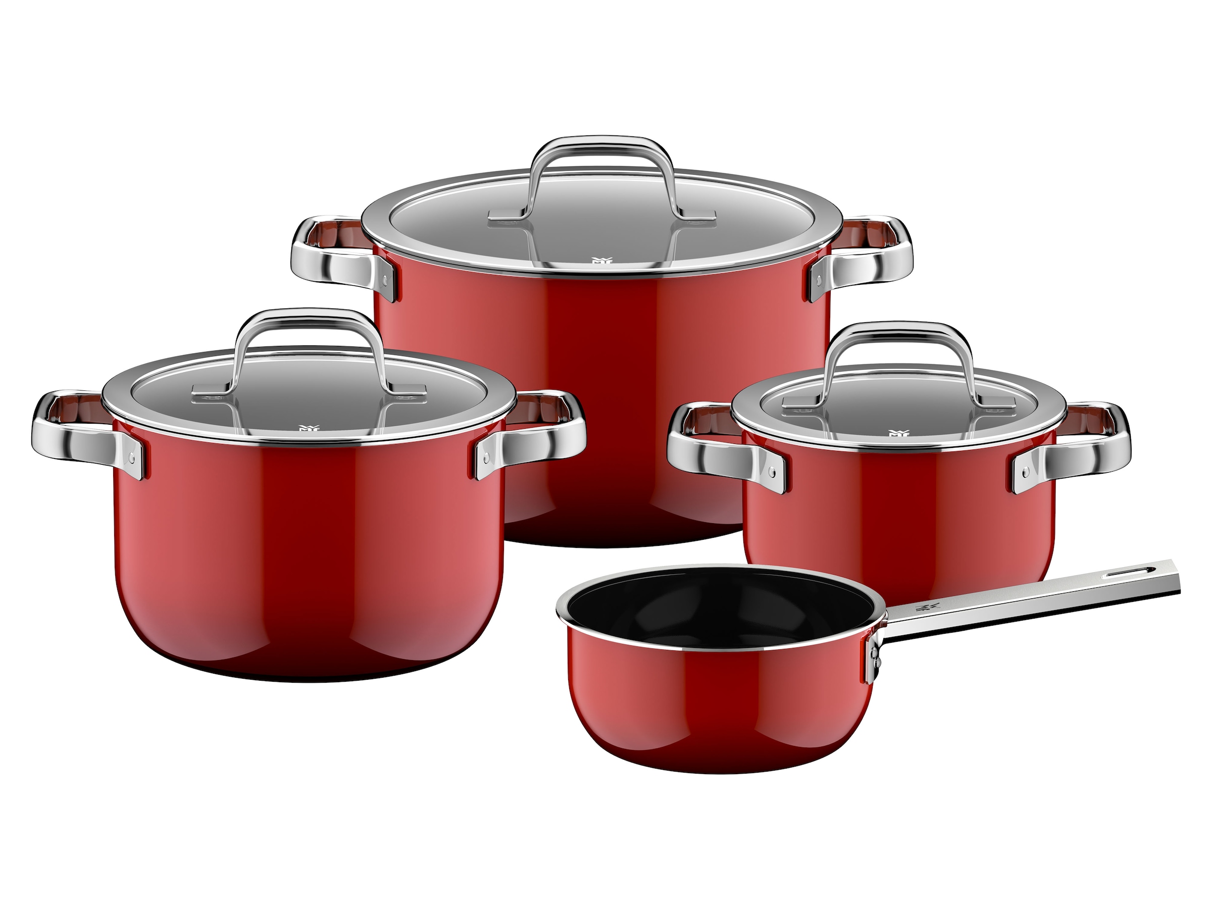 WMF Topf-Set »Fusiontec Mineral Pro« Set, 7 tlg. tlg. Edelstahl   Glas günstig online kaufen