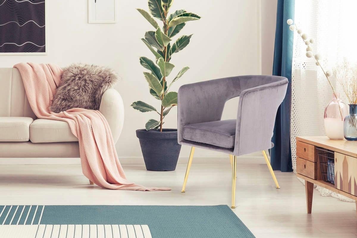Kayoom Stuhl »Jolene 125, Esszimmerstuhl,eleganter Stoffbezug«, 1 St., samt günstig online kaufen