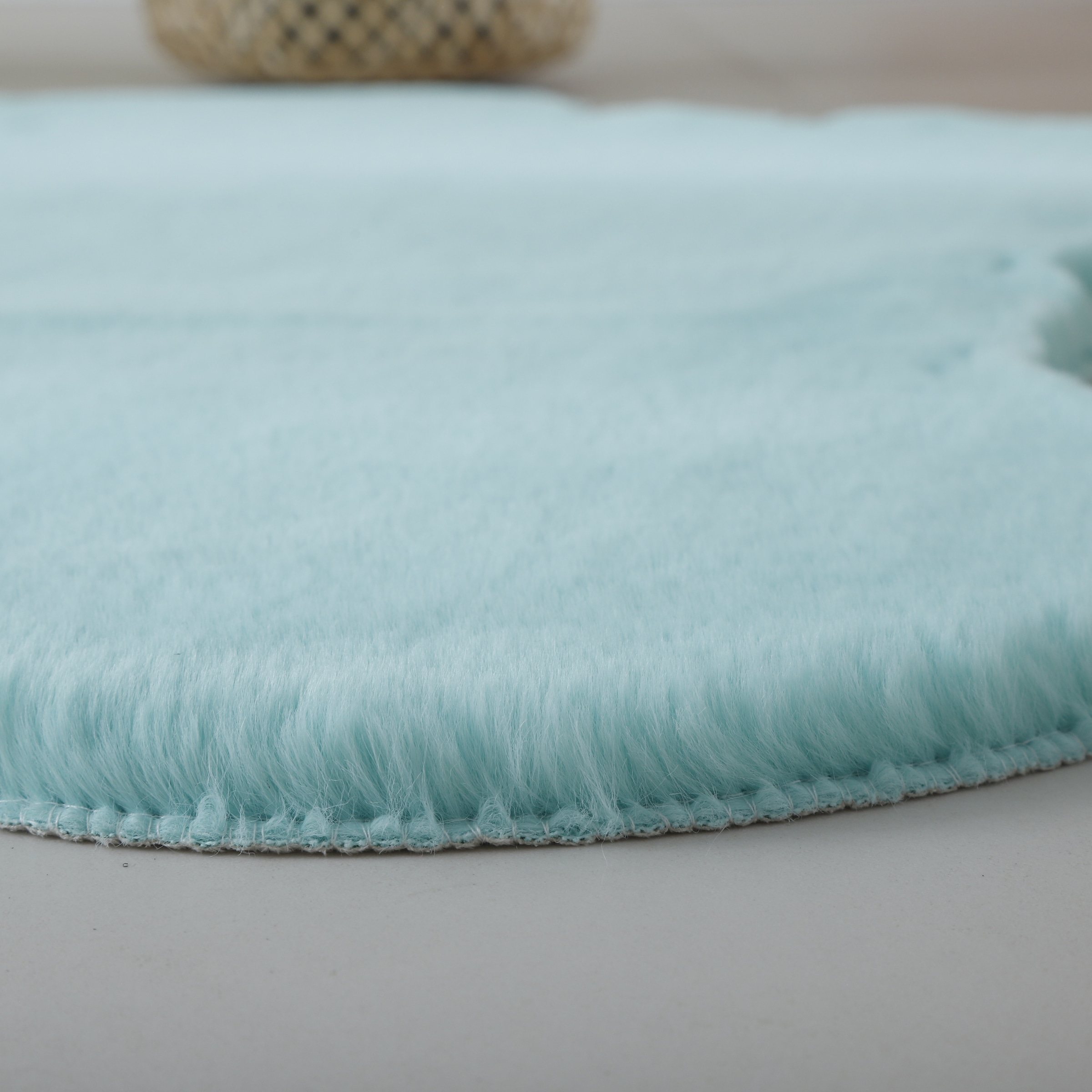 Ayyildiz Teppiche Designteppich »CATY 5303«, Motivform, 25 mm Höhe, Teddy, Besonders weich / Softflor /Kunstfell / waschbar