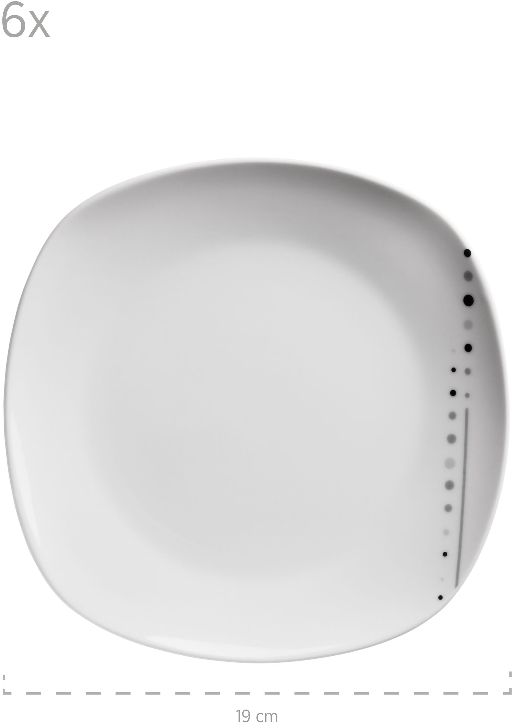 MÄSER Teller-Set »FADILLA, Geschirr-Set, Porzellan« Teller Set