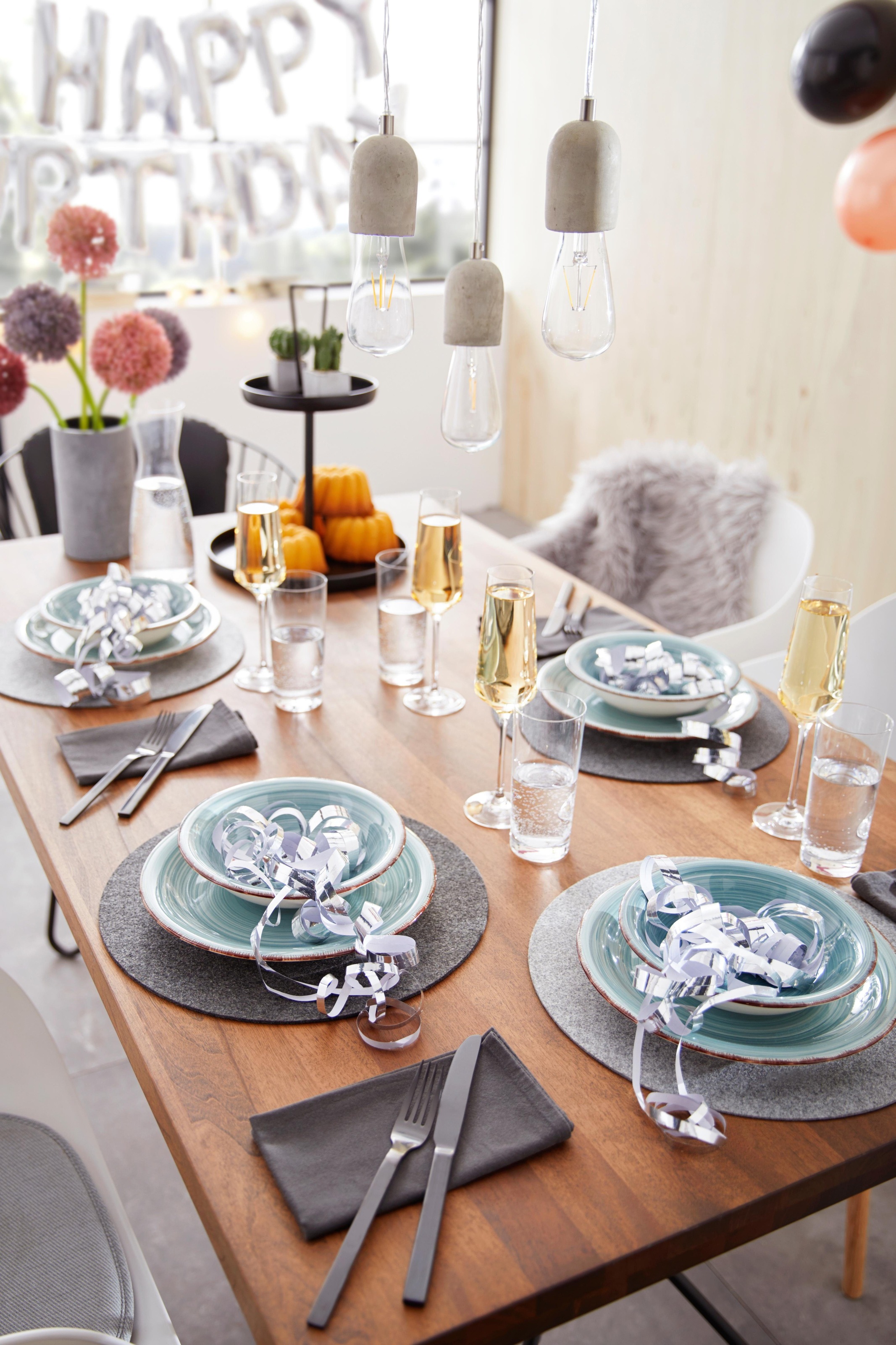 my home Tafelservice »Teller Set, Geschirr-Set Bel Tempo« rustikale Holzopt günstig online kaufen