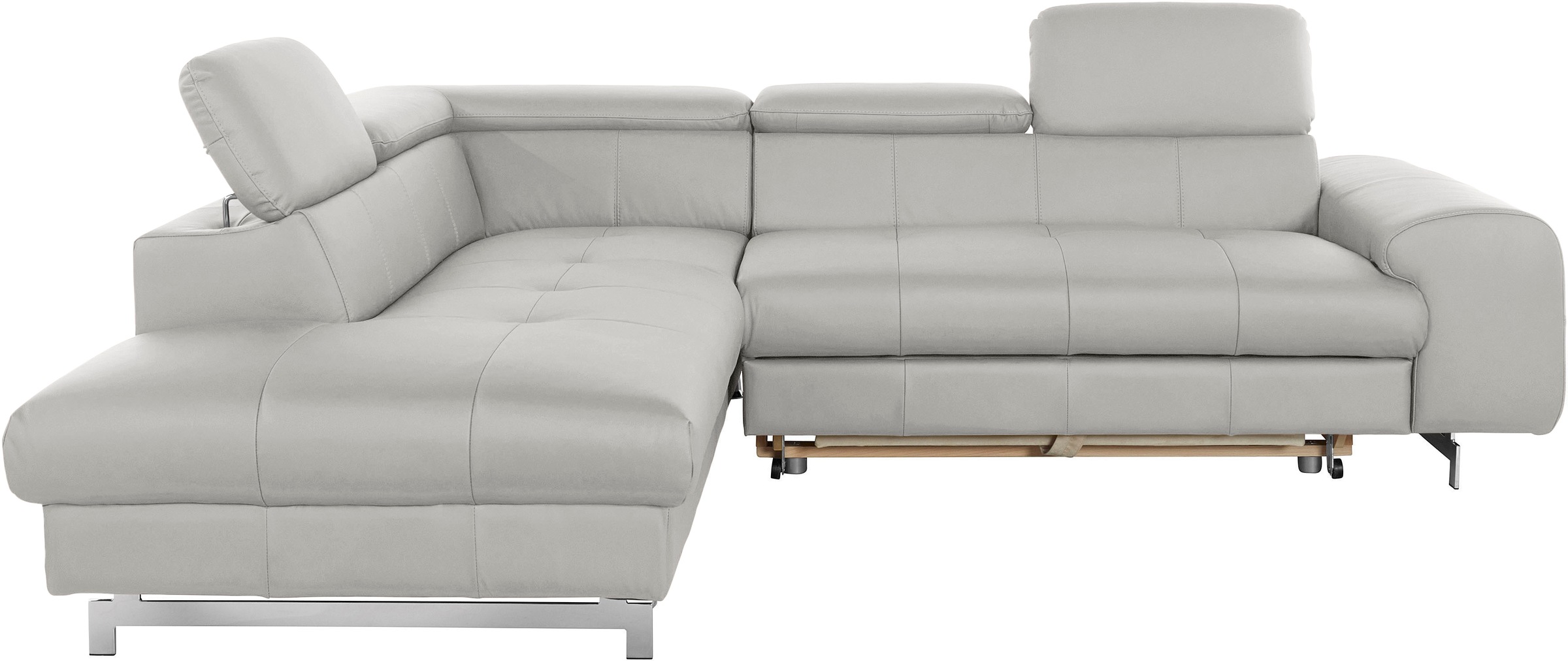 COTTA Ecksofa »Chef L-Form«, mit Kopfteilverstellung, wahlweise mit Bettfunktion