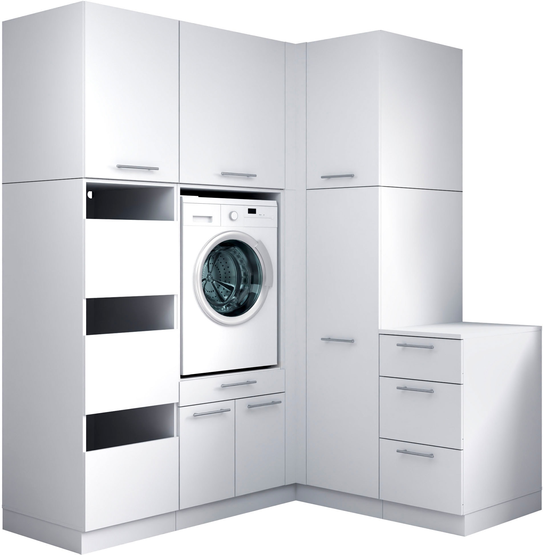 Laundreezy Mehrzweckschrank-Set »Laundreezy, 7-tlg. Mehrzweckschrank-Set B/H/T 186/238/68 cm« 7 Stk. tlg.