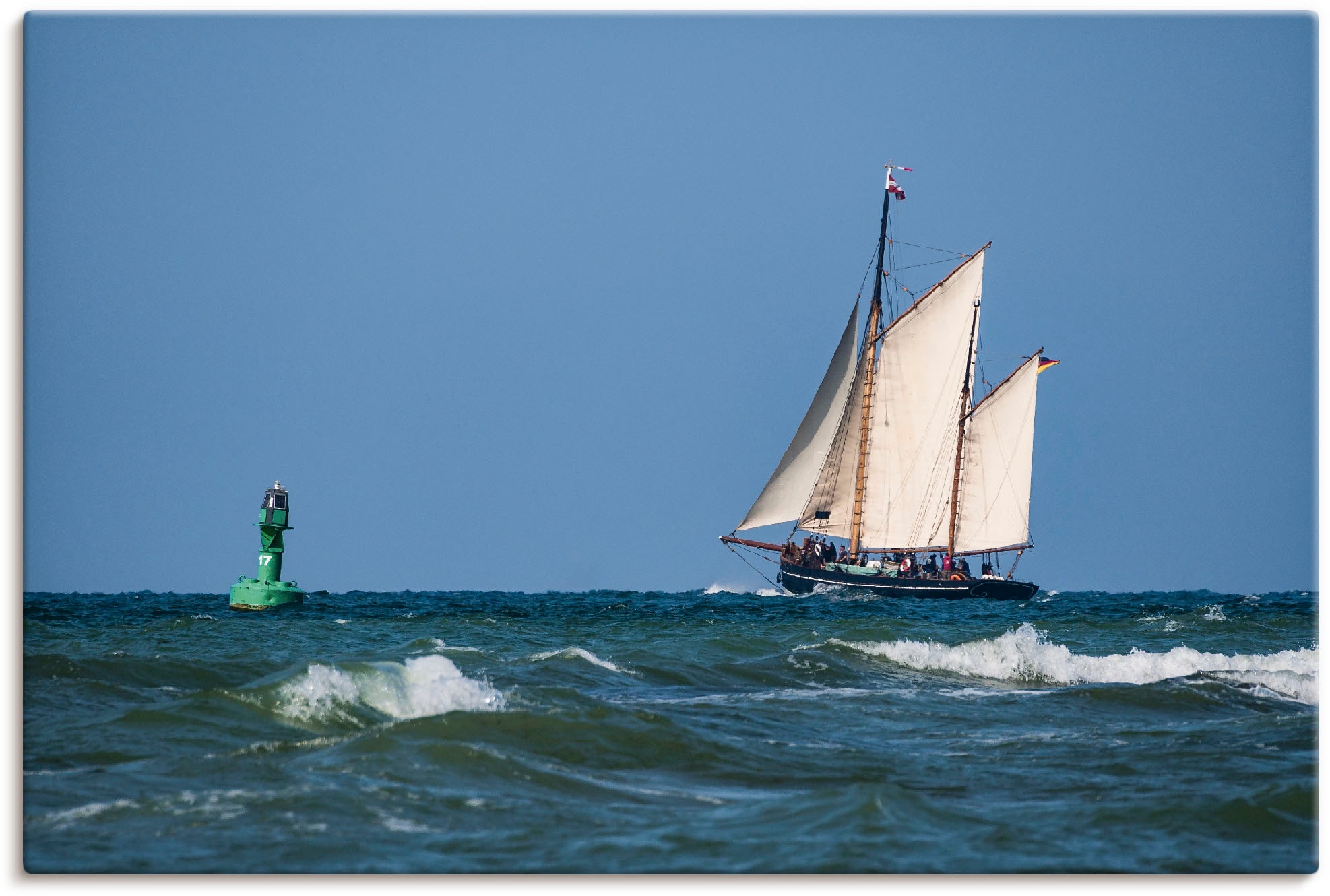 Artland Leinwandbild »Segelschiff auf der Ostsee«, Boote & Schiffe, (1 St.) günstig online kaufen