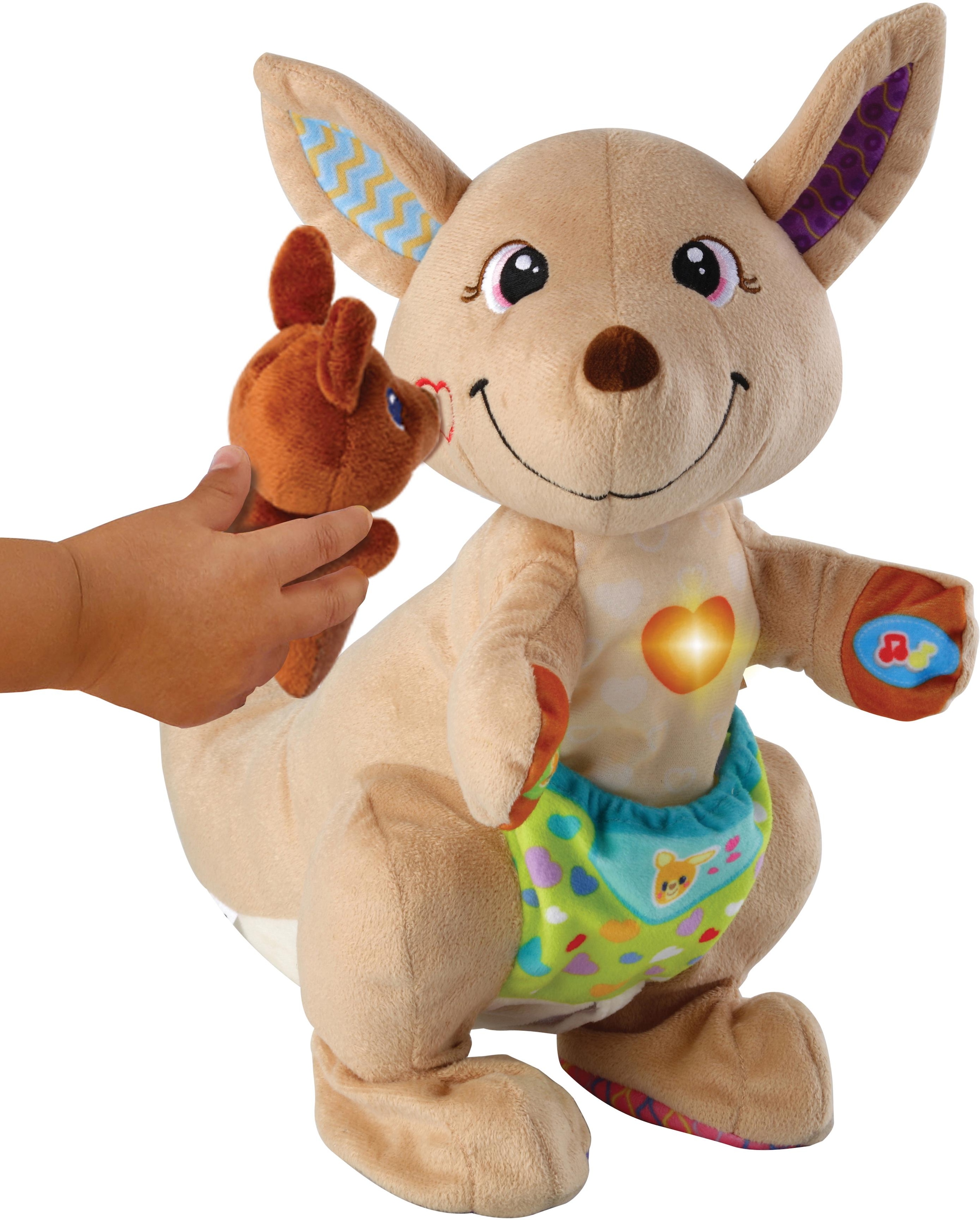 Vtech® Kuscheltier »VTechBaby, Hüpf-mit-mir-Känguru«, (2 St.)
