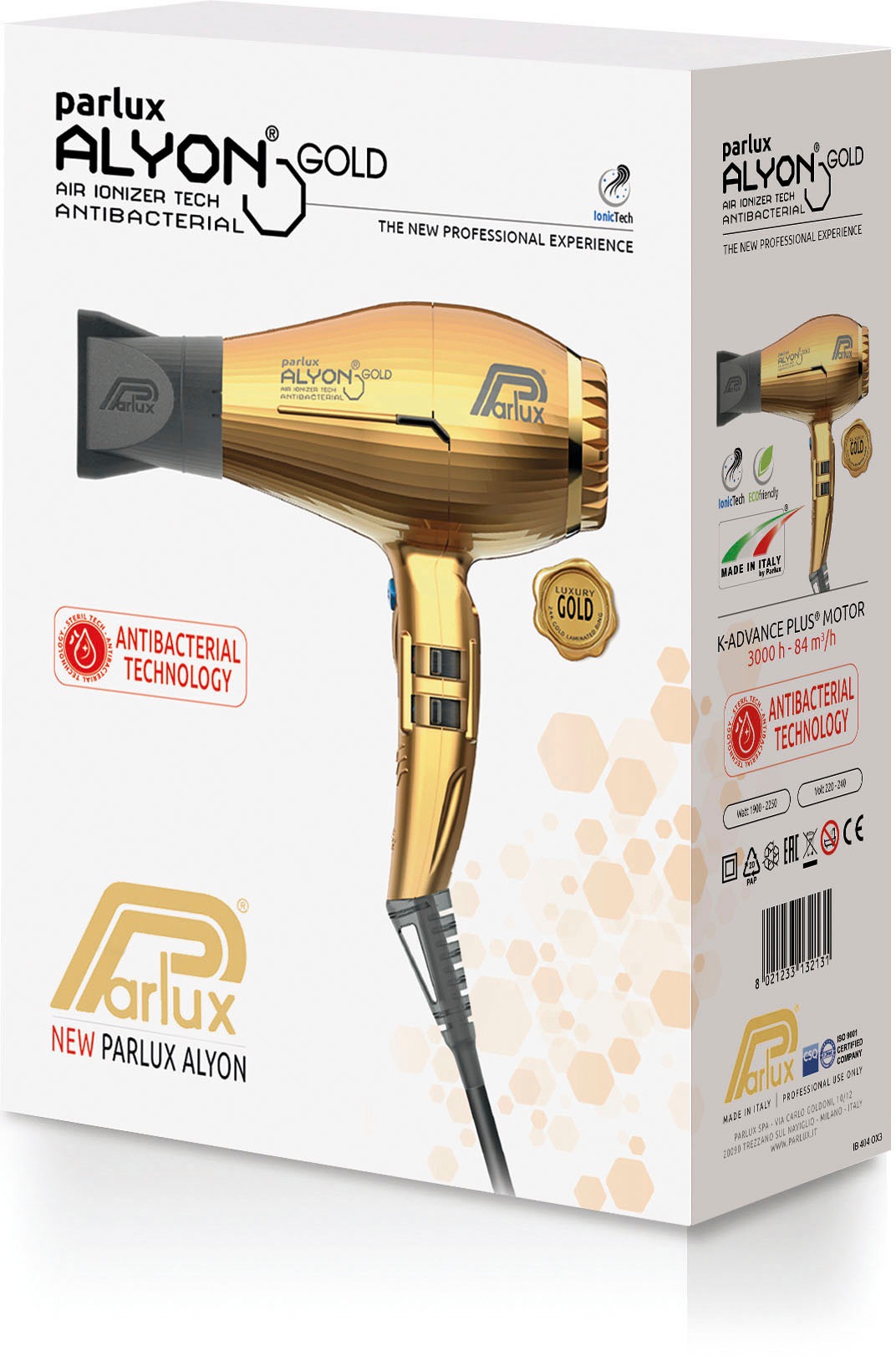 Parlux Haartrockner »Parlux Alyon Ionic«, 2250 W, Patentiertes Reinigungssystem HFS (Hair Free System)