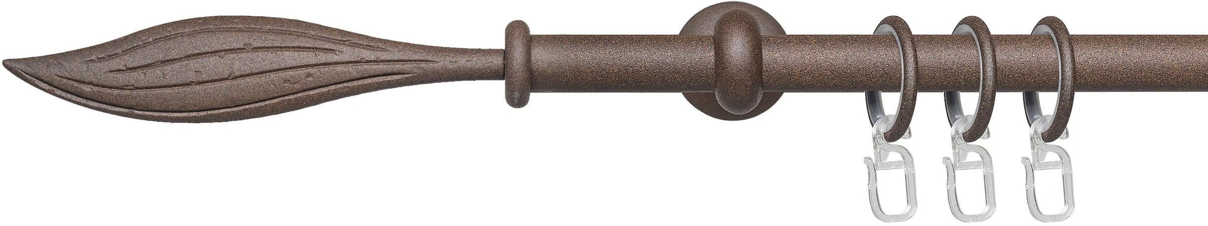 Liedeco Gardinenstange »Esp Blatt« Ø 16 mm 1 läufig-läufig Fixmaß 1-läufig günstig online kaufen