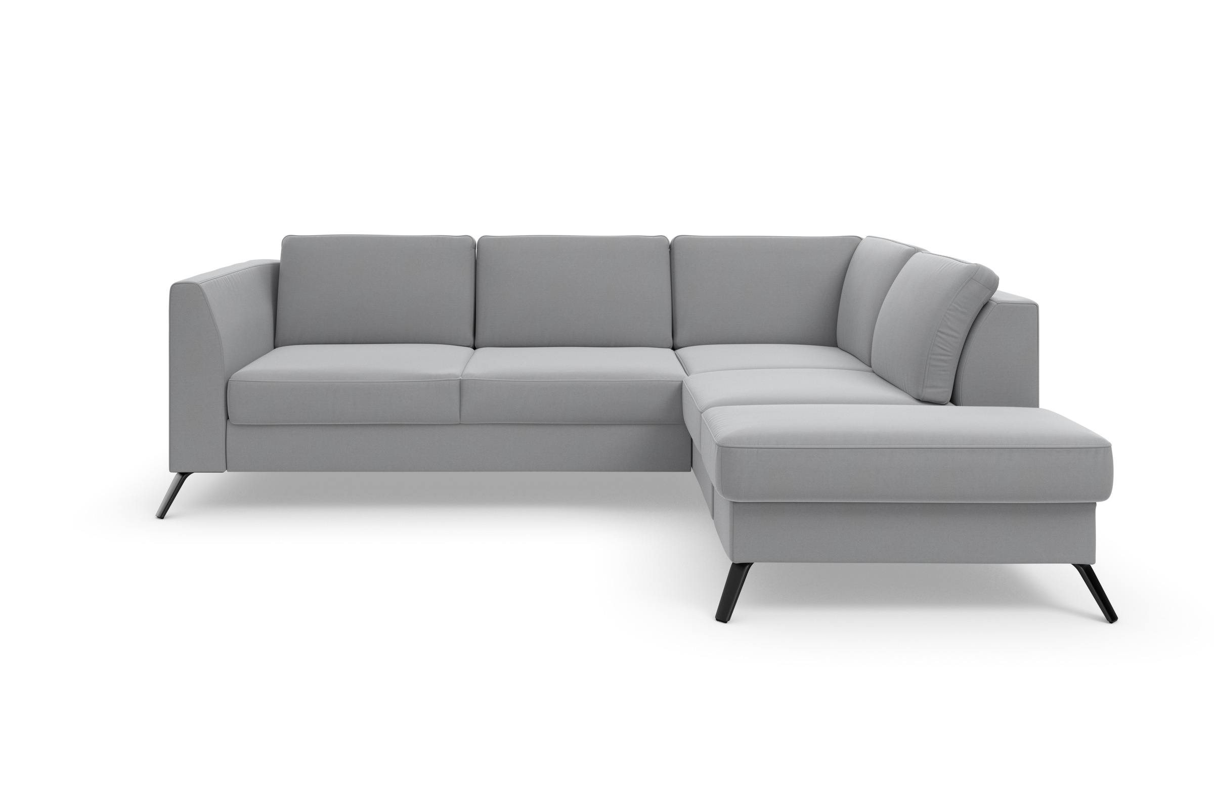 sit&more Ecksofa »Olsen L-Form«, inklusive Sitztiefenverstellung, wahlweise mit Bettfunktion, 15cm hoch