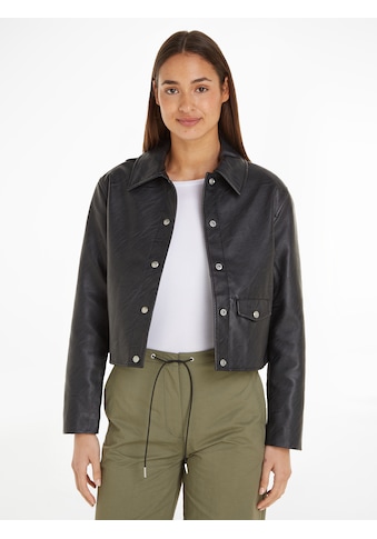 Lederimitatjacke »SHORT FAUX LEATHER JACKET«