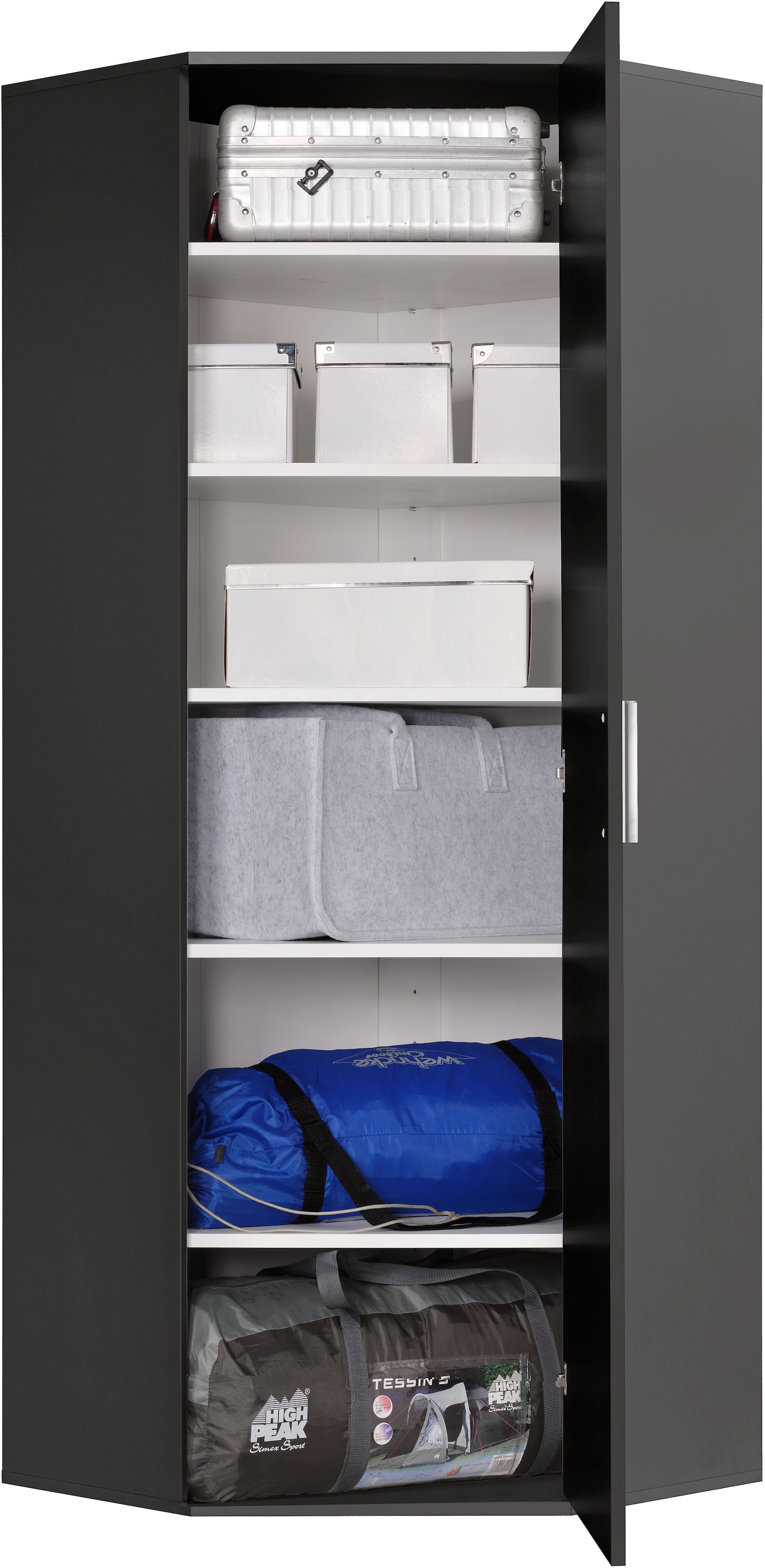 Procontour Mehrzweckschrank »Eckschrank Clara BESTSELLER!«, (OTTOs Choice), Höhe 167cm, mit variabel verstellbaren Einlegeböden
