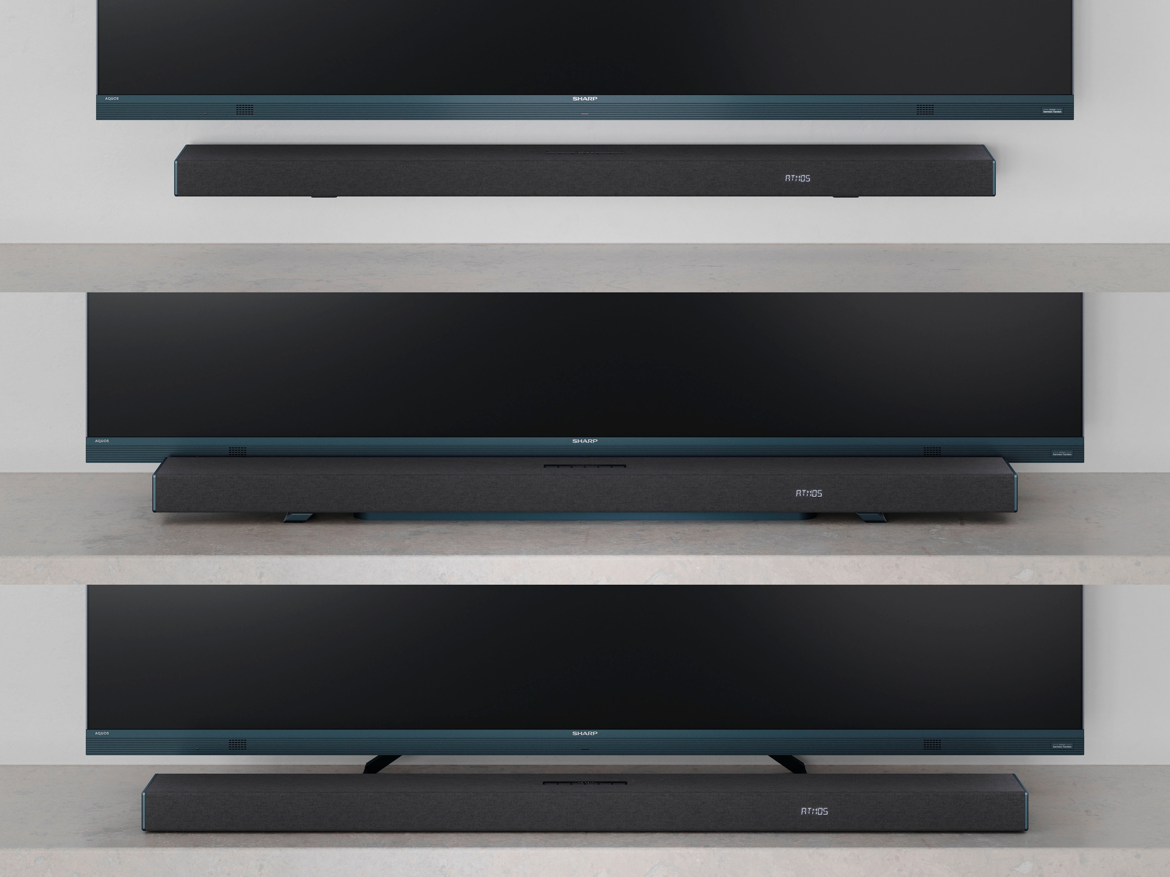 Sharp Soundbar »HT-SBW55121 5.1.2 Dolby Atmos®/DTS:X® mit Drahtlos-Subwoofer«