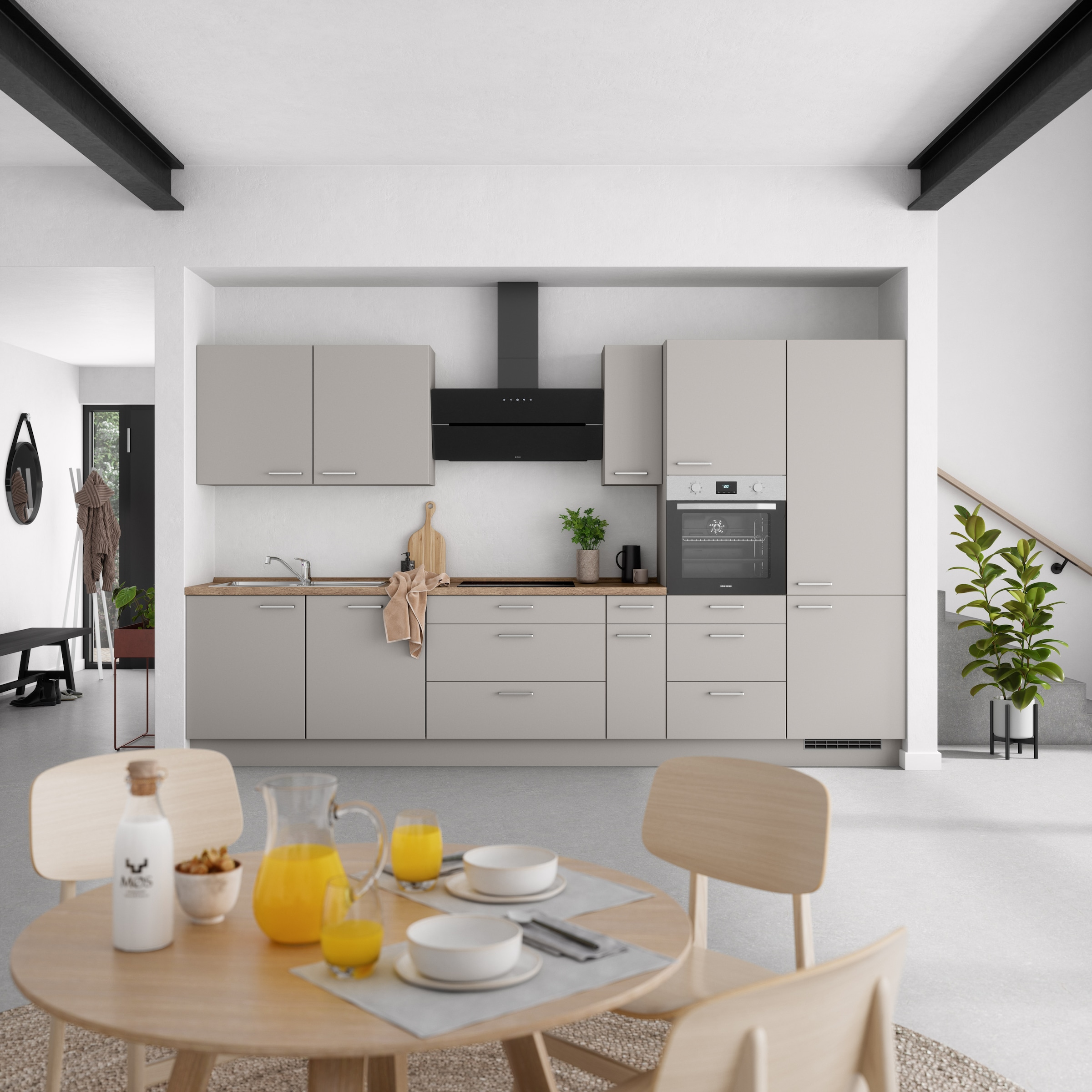 nobilia® Küchenzeile »"Touch II"« vormontiert, Ausrichtung wählbar, Breite günstig online kaufen