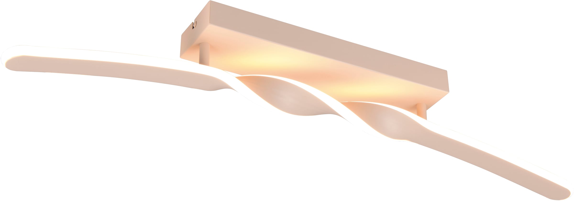 REALITY Leuchten LED Deckenleuchte »GINKO, LED Deckenlampe 18W 1980 Lumen 3000K warmweiß, Schlafzimmer«, 1 flammig, Leuchtmittel LED-Board | LED fest integriert, als Wandlampe oder Deckenlampe montierbar, Breite 79 cm Höhe 12,5cm