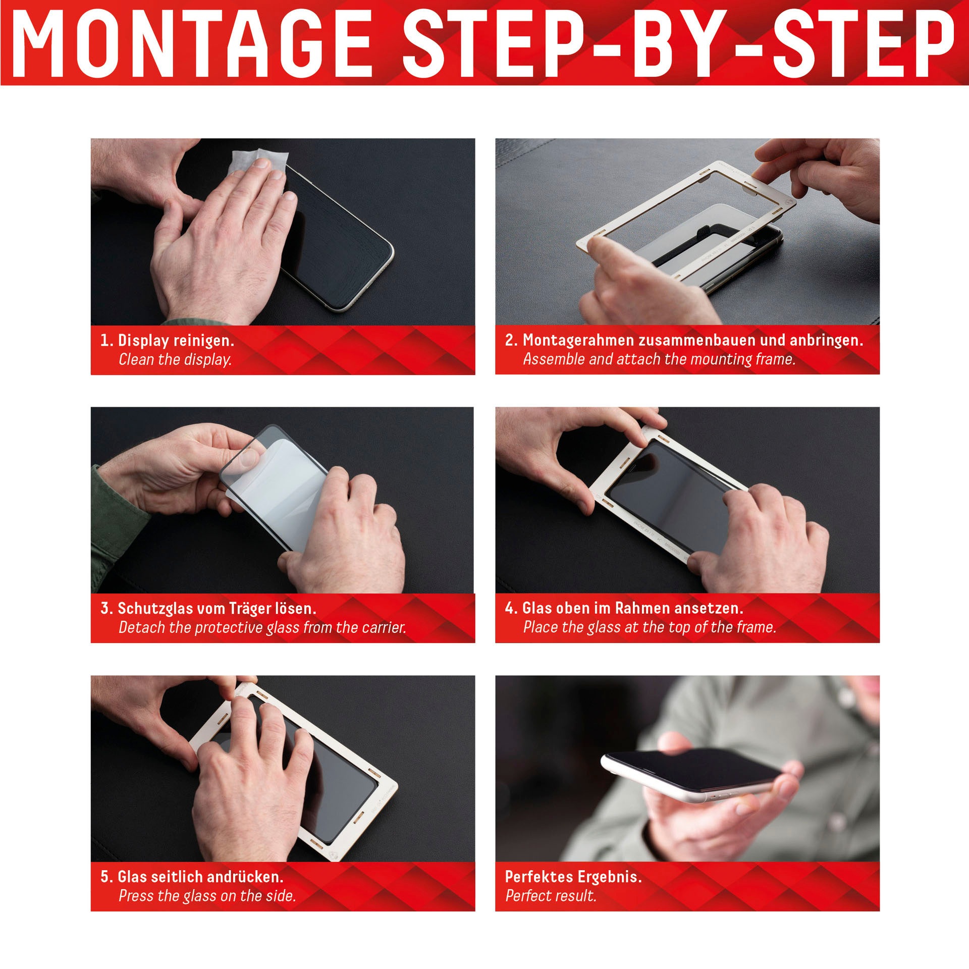 Displex Displayschutzglas »Real Glass + Case - iPhone 14« für iPhone 14