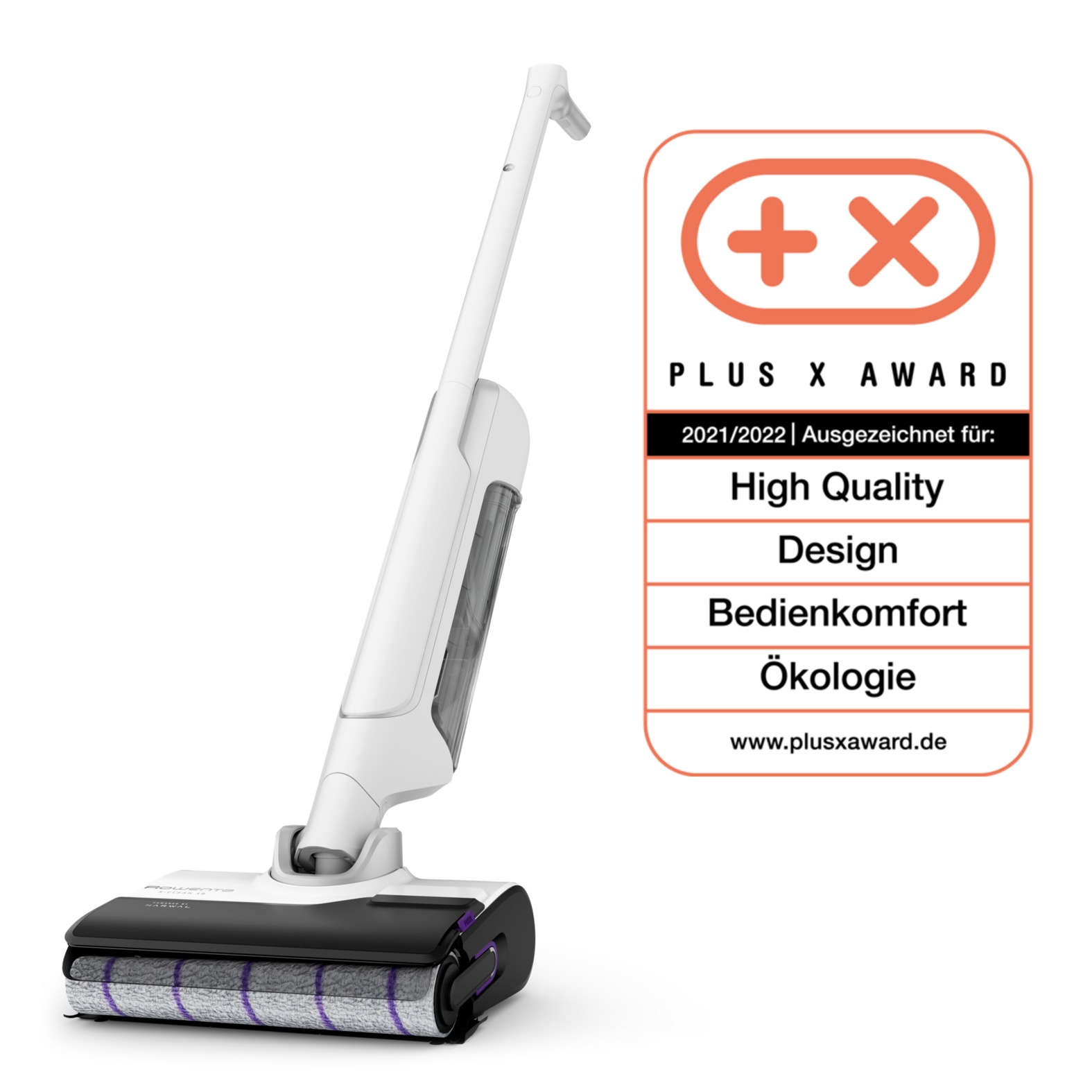 Rowenta Nass-Trocken-Sauger »X-Clean 10, Saugen und Wischen, lange Laufzeit, LED-Bildschirm«, selbstreinigend und -trocknend, geeignet für Hartböden, GZ7540