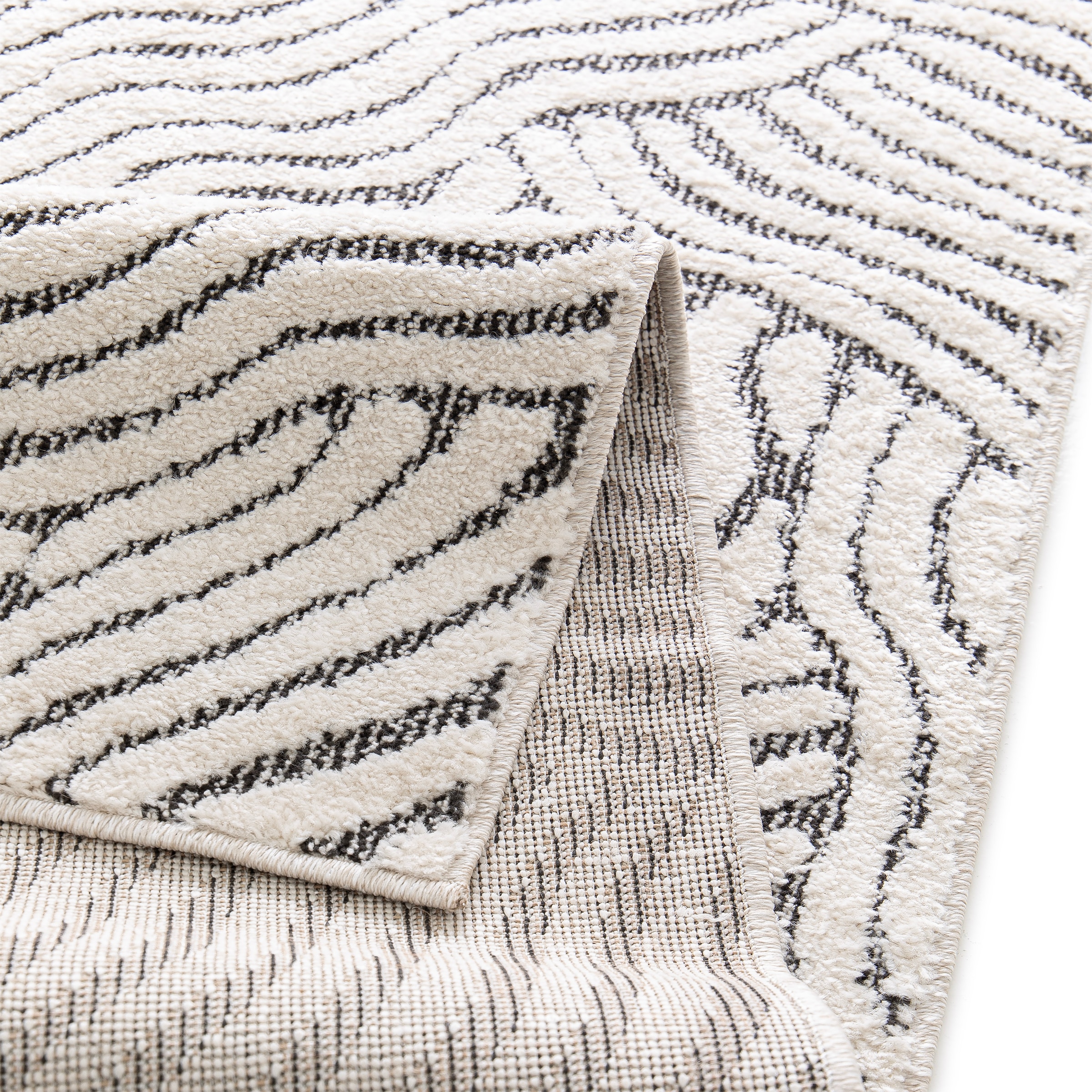 OTTO home Teppich »Segovia, Supersoft, 3D- Design, weiche Haptik, modernes Design« rechteckig 9 mm Höhe Hoch-Tief-Struktur, Wohnzimmer, Esszimmer, Schlafzimmer