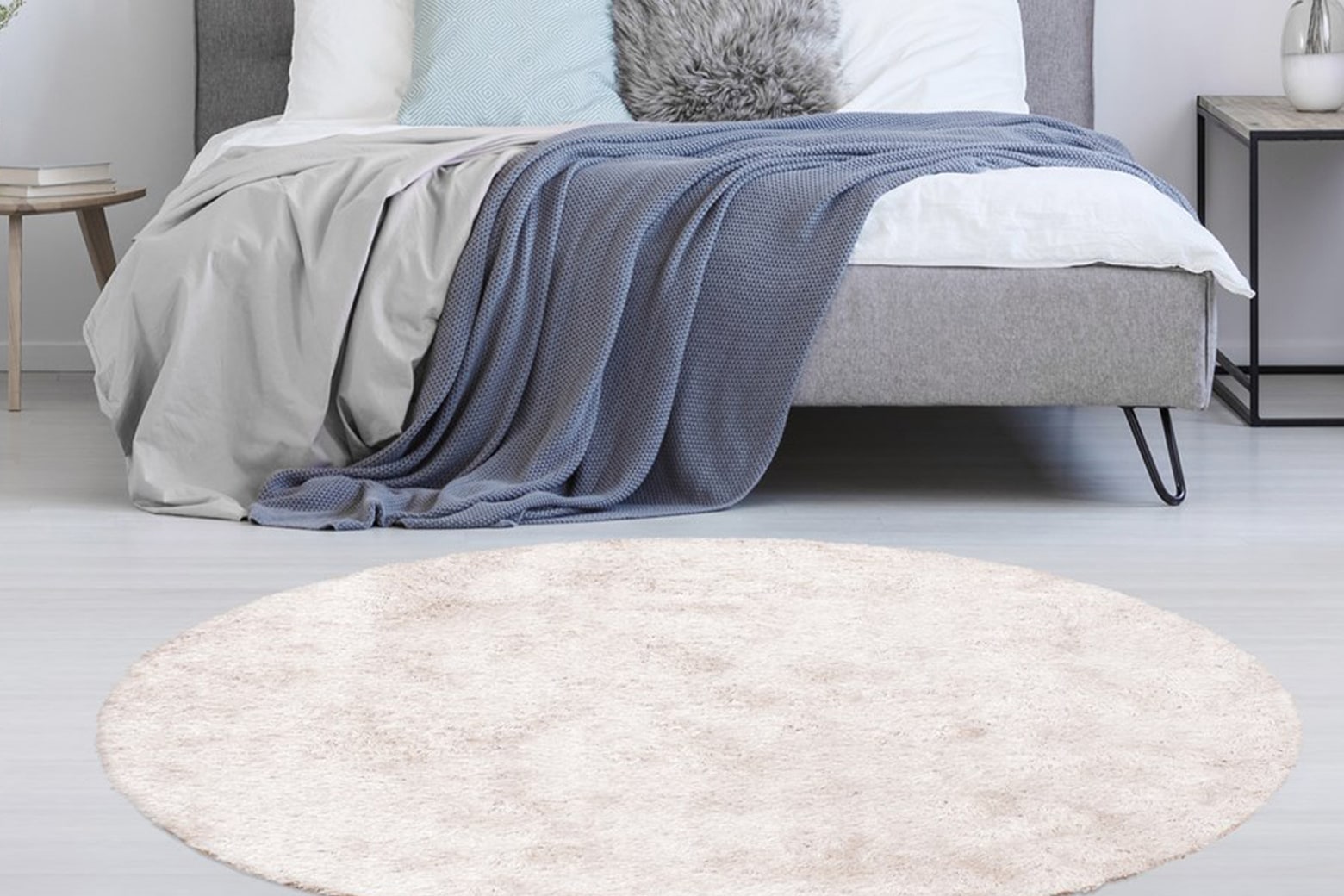 Kayoom Hochflor-Teppich »Diamond 700«, rund, 45 mm Höhe, weiche Microfaser, günstig online kaufen
