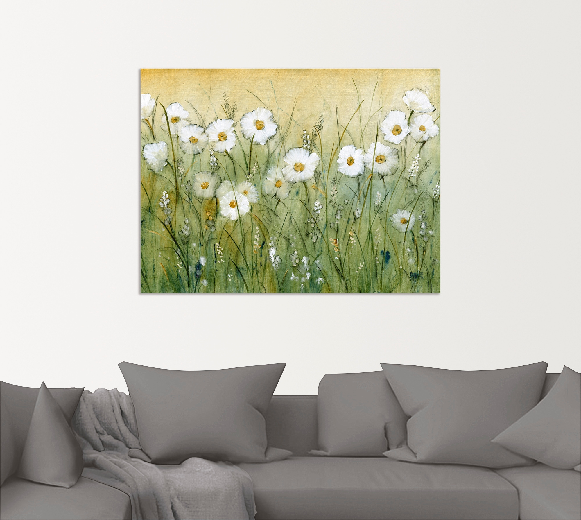 Artland Wandbild "Gänseblümchenfrühling II", Blumen, (1 St.), als Alubild, günstig online kaufen