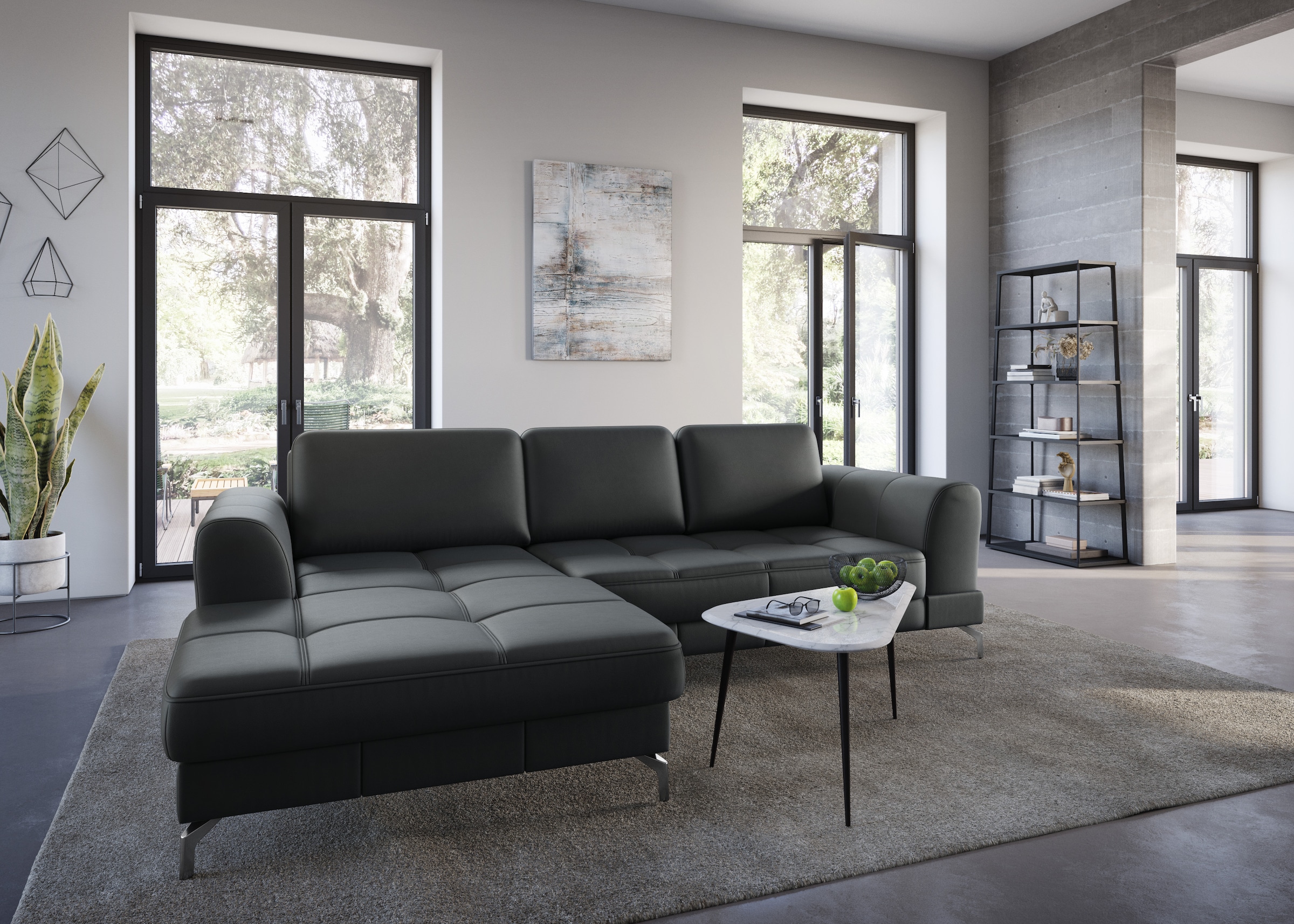 sit&more Ecksofa »Bendigo L-Form«, inklusive Sitztiefenverstellung, Bodenfr günstig online kaufen