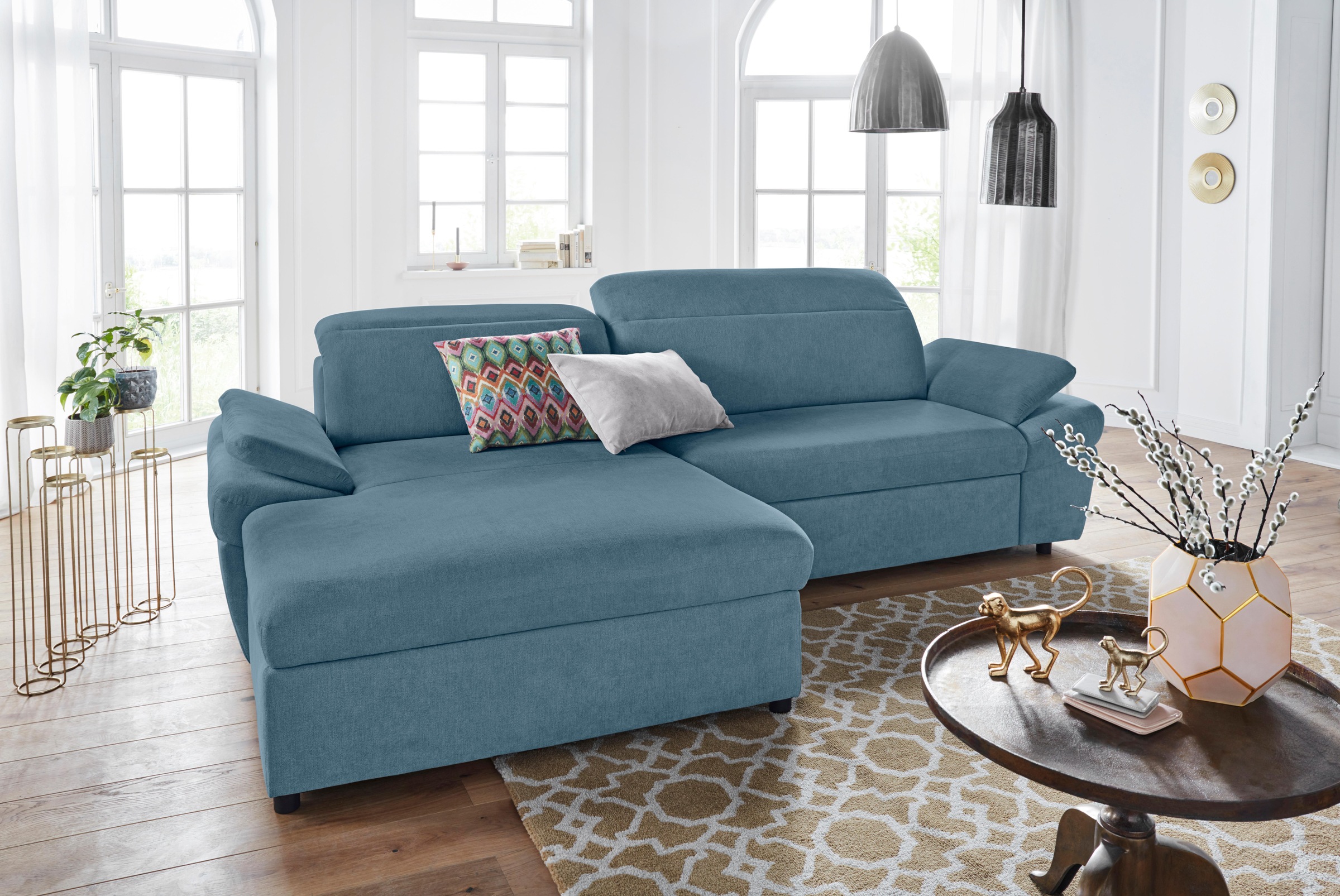 exxpo - sofa fashion Ecksofa »Kyoto, inkl. Kopfteil- und Armteilverstellung günstig online kaufen
