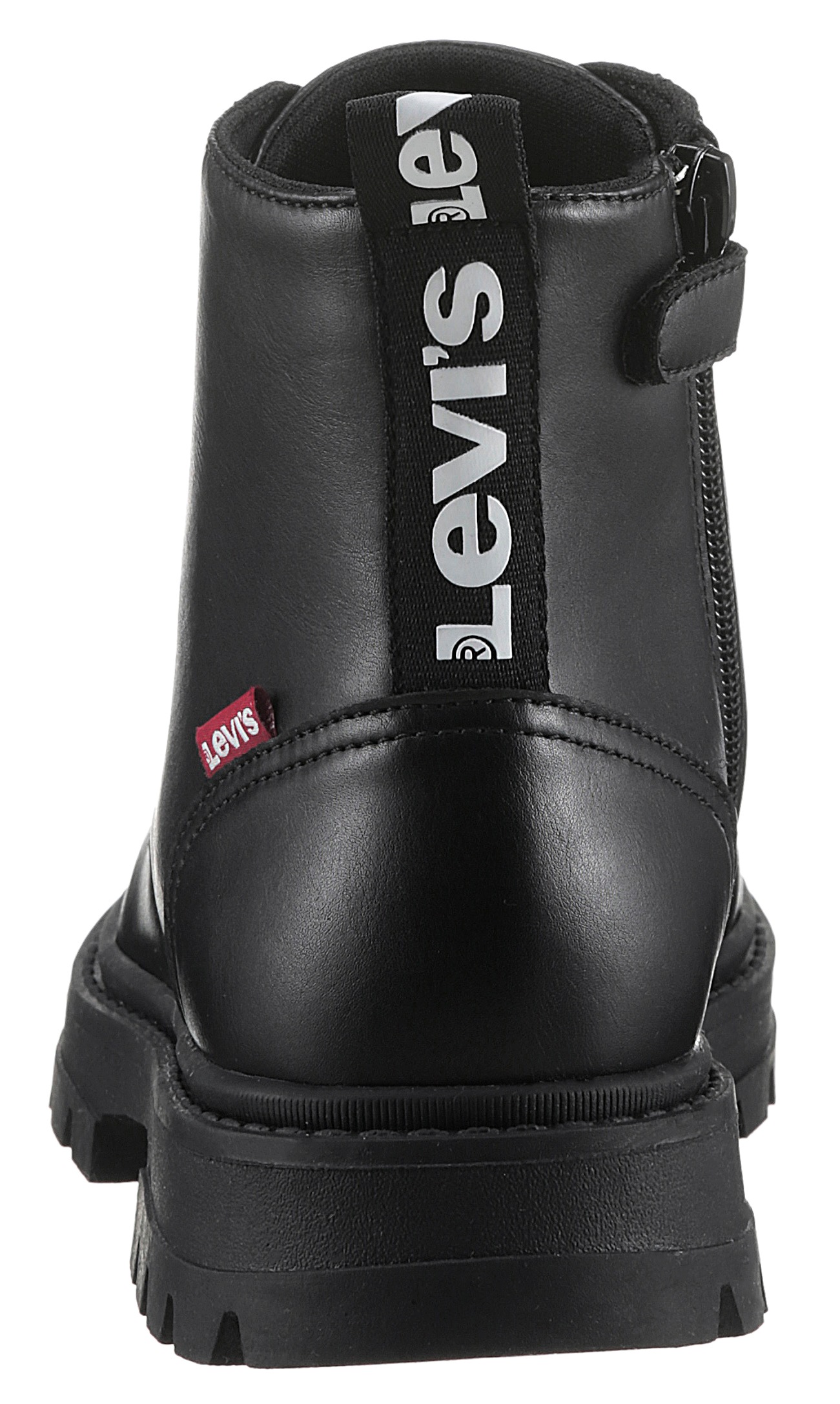 Levi's® Kids Schnürboots »LEVIS® PASADENA REFRESH«, Blockabsatz, Boots, Schnürstiefelette, logobedruckte Anziehlasche