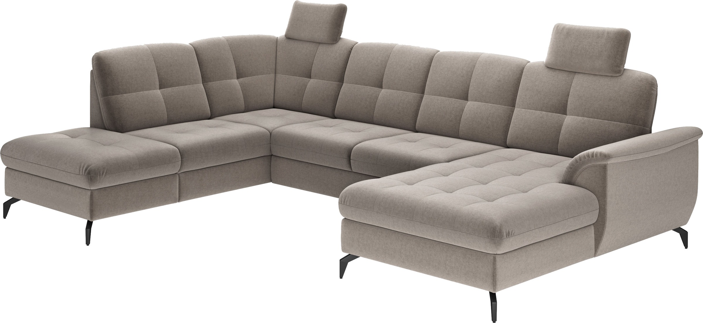 sit&more Wohnlandschaft »Zora U-Form«, wahlweise mit Bettfunktion und Bettkasten